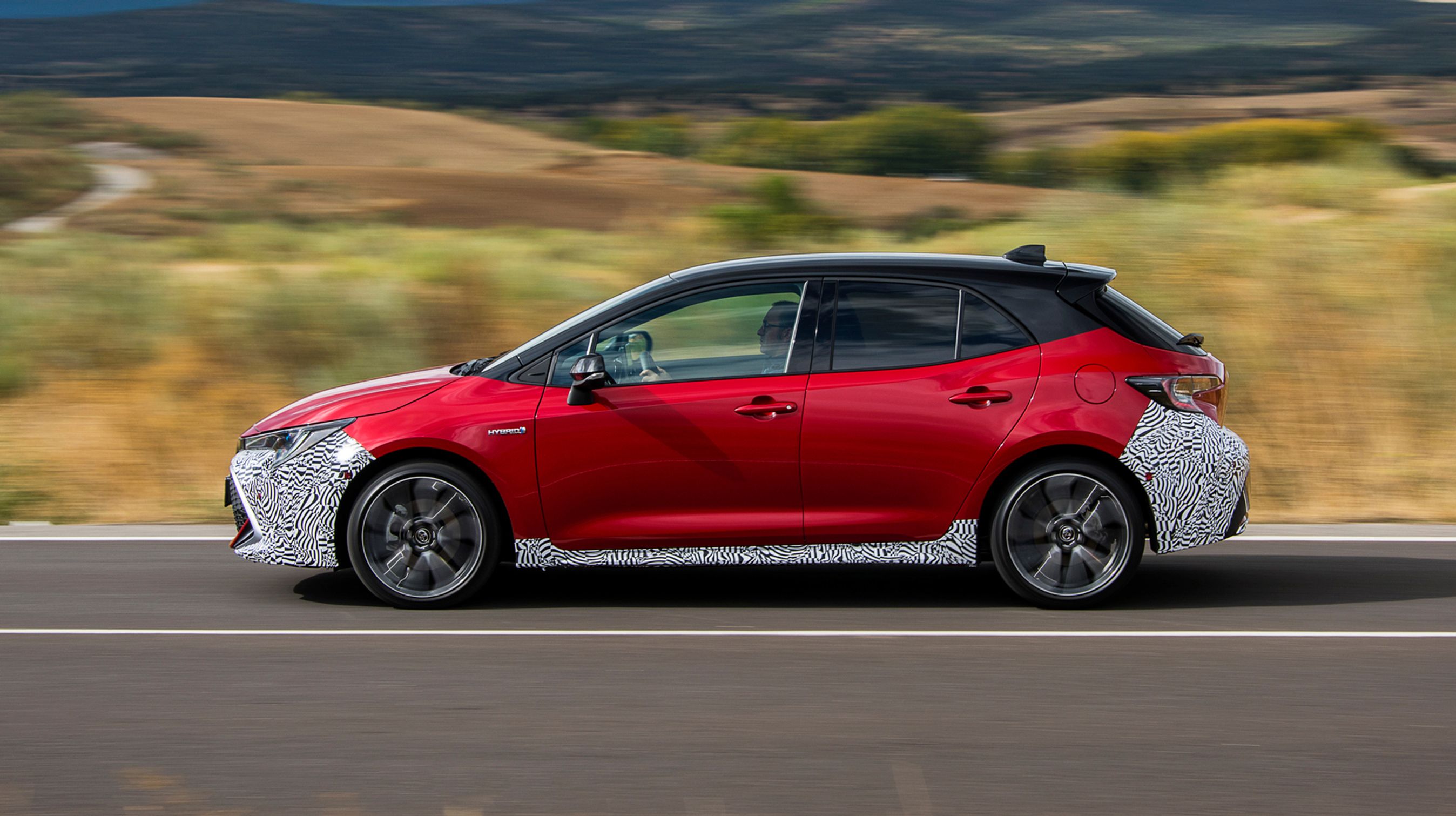 Her er Corolla som hatchback.