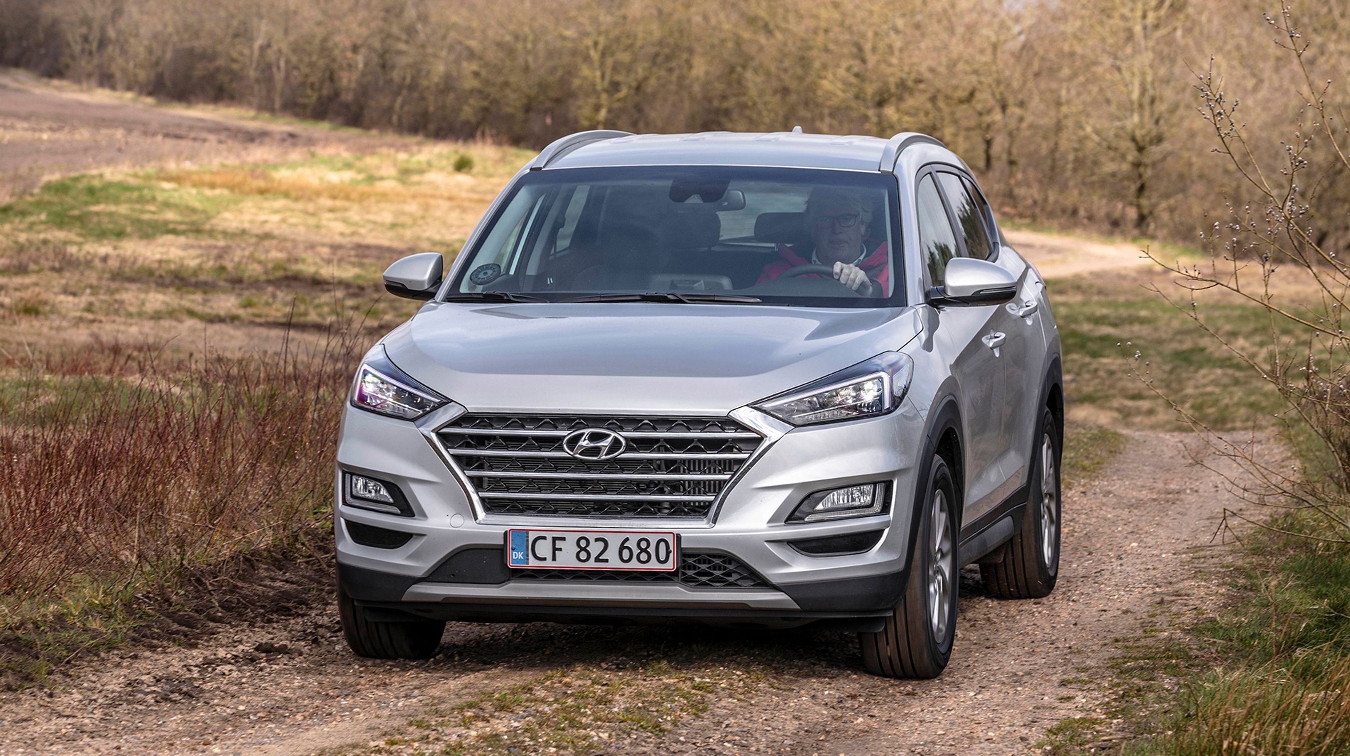 Hyundai Tucson har fået en front, der giver den lighed med dens mange søstermodeller.