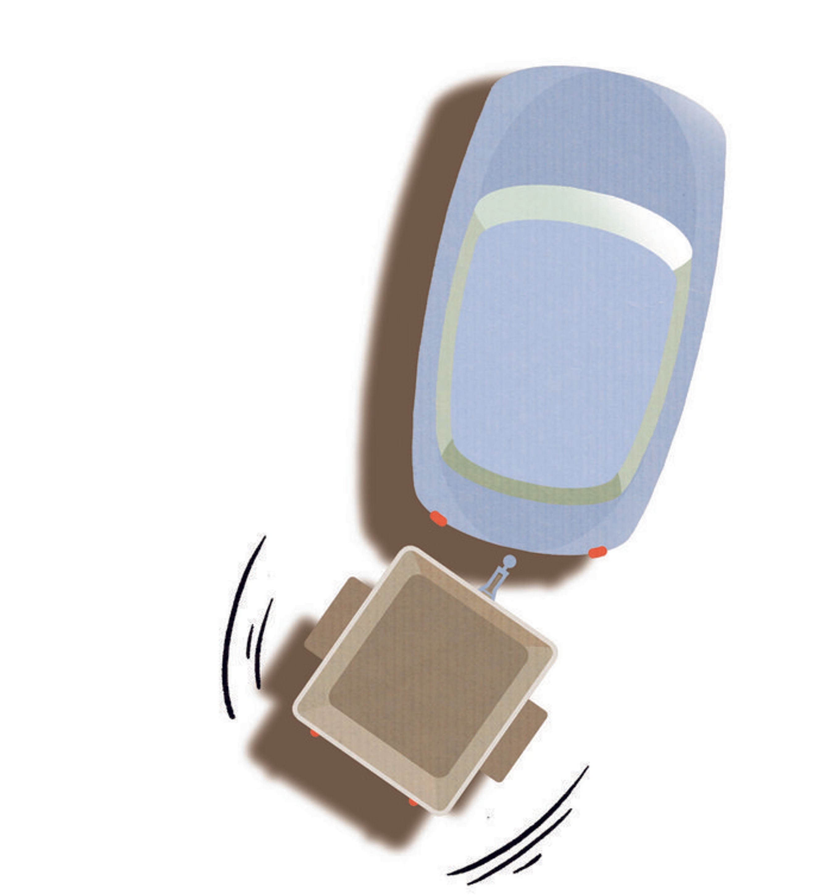 Traileren begynder at slingre