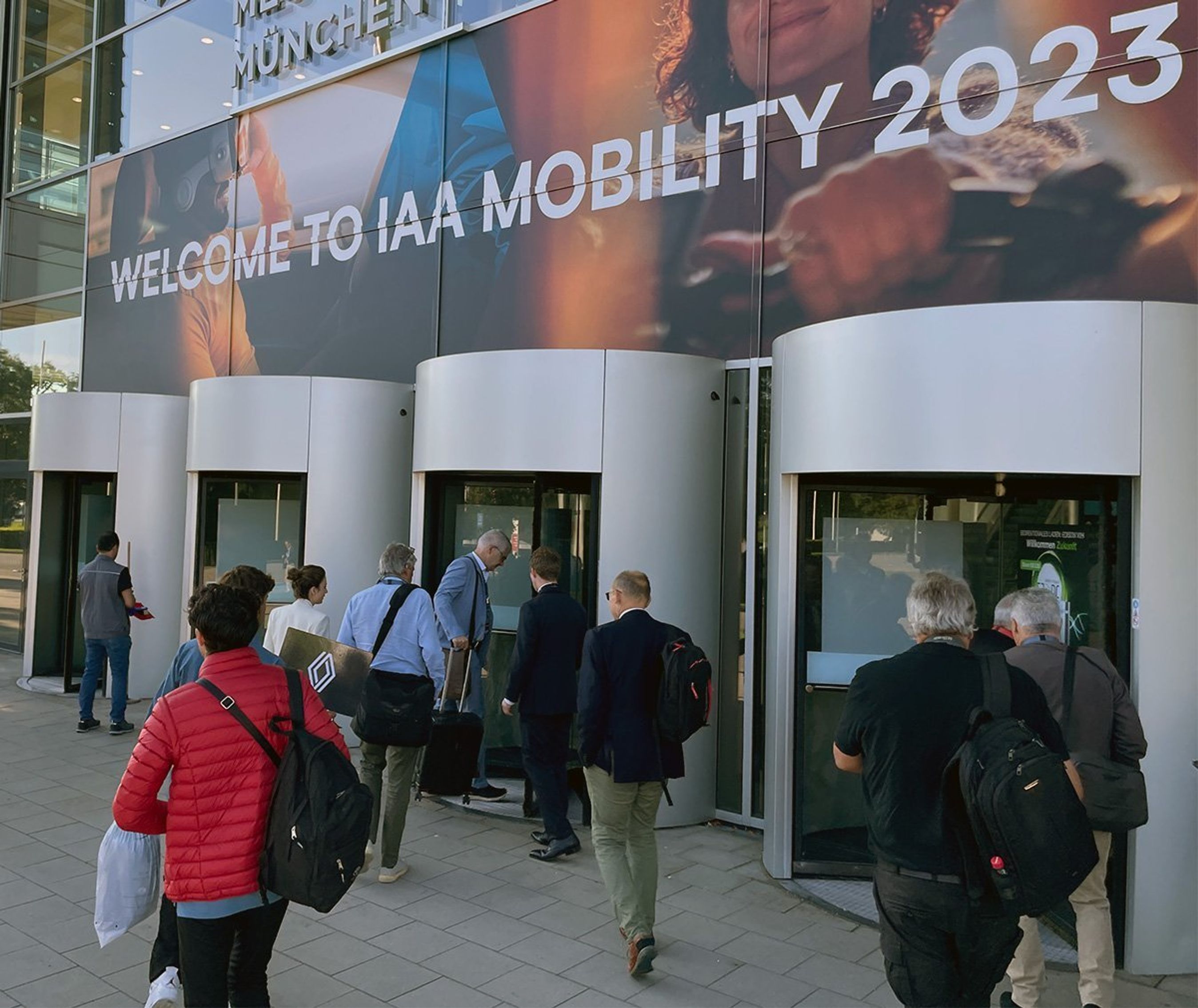 Indgangen til IAA-messen.