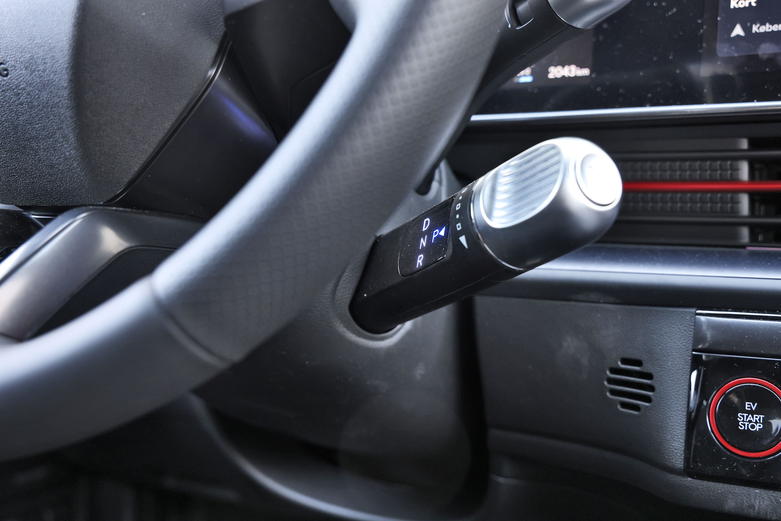 Gearvælger i en Hyundai Ioniq 6