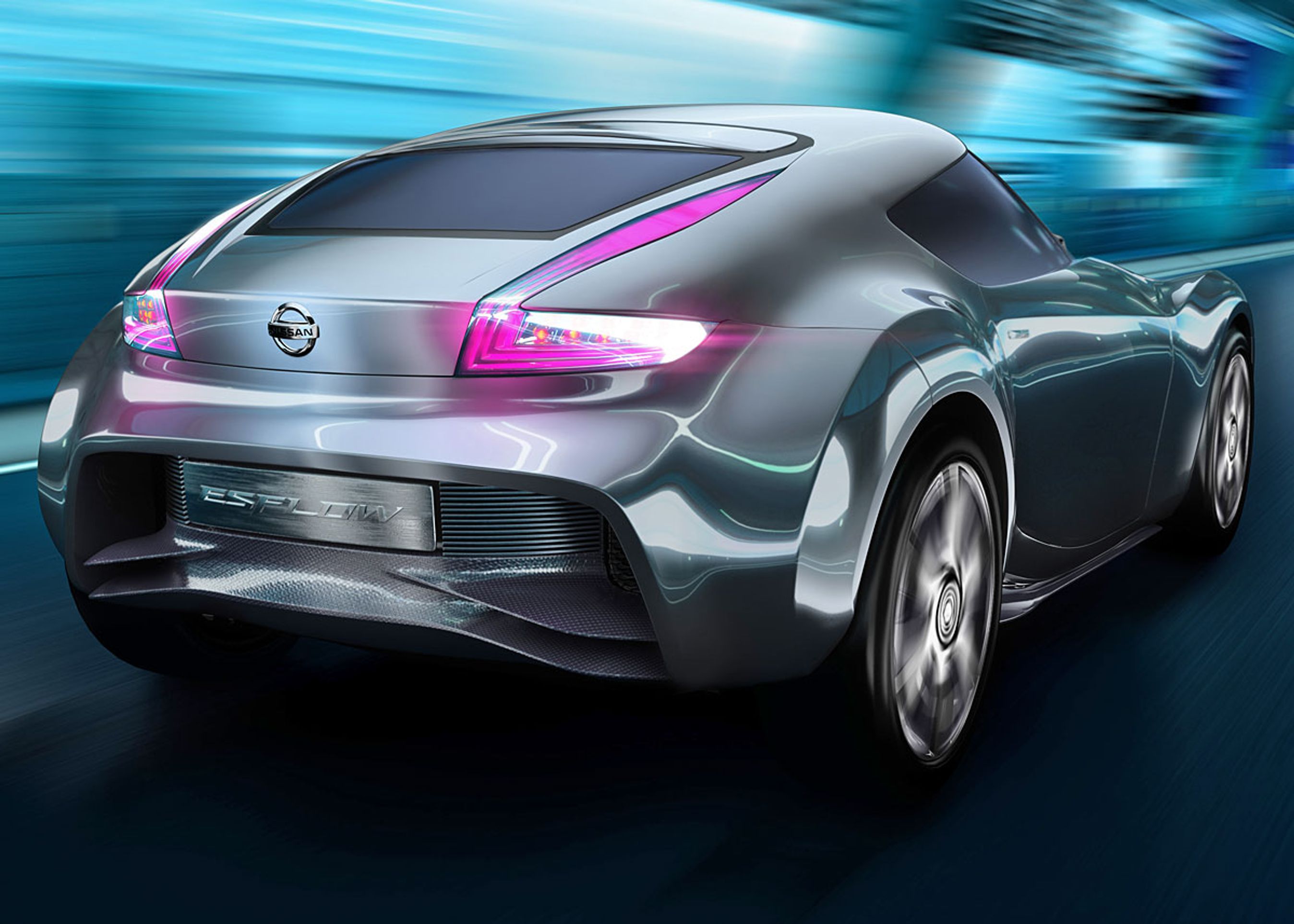 Nissan Esflow har to elmotorer bag. De trækker hvert sit baghjul.