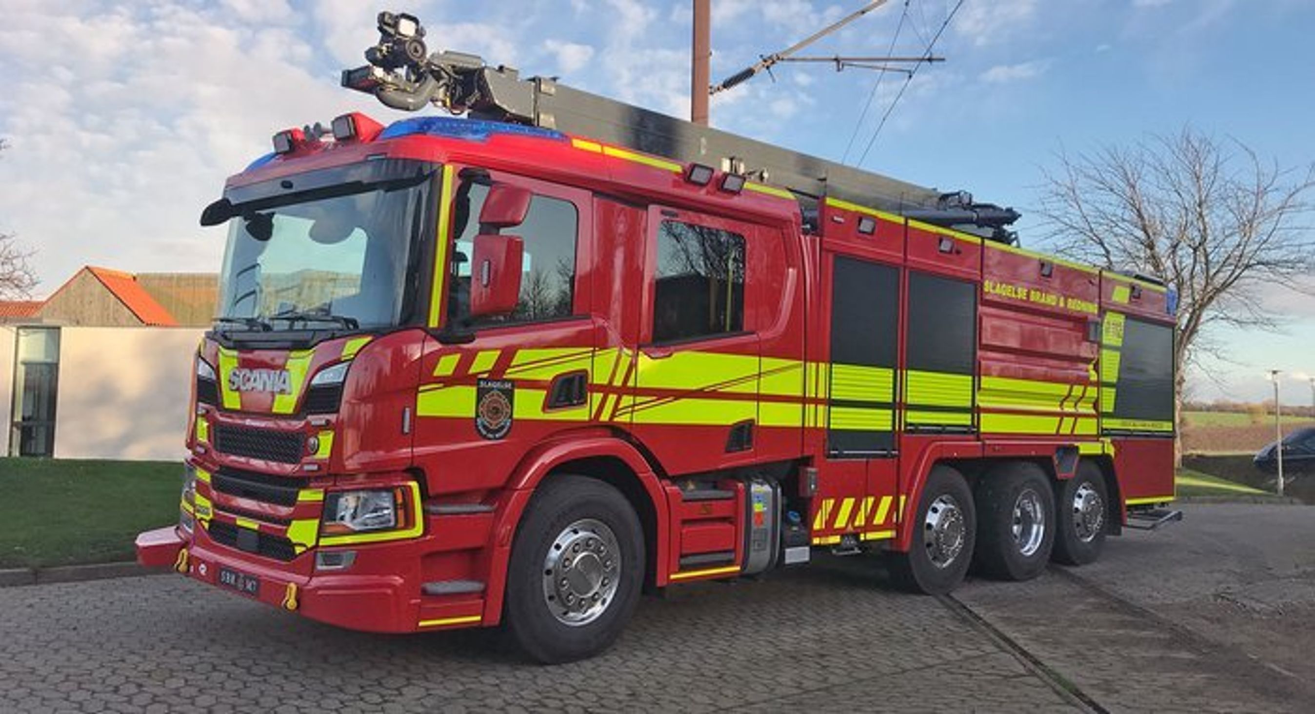 Den nye 'Brosprøjte' er klar midt i december og kan sikre hurtigere og mere effektiv brandslukning på Storebælt.