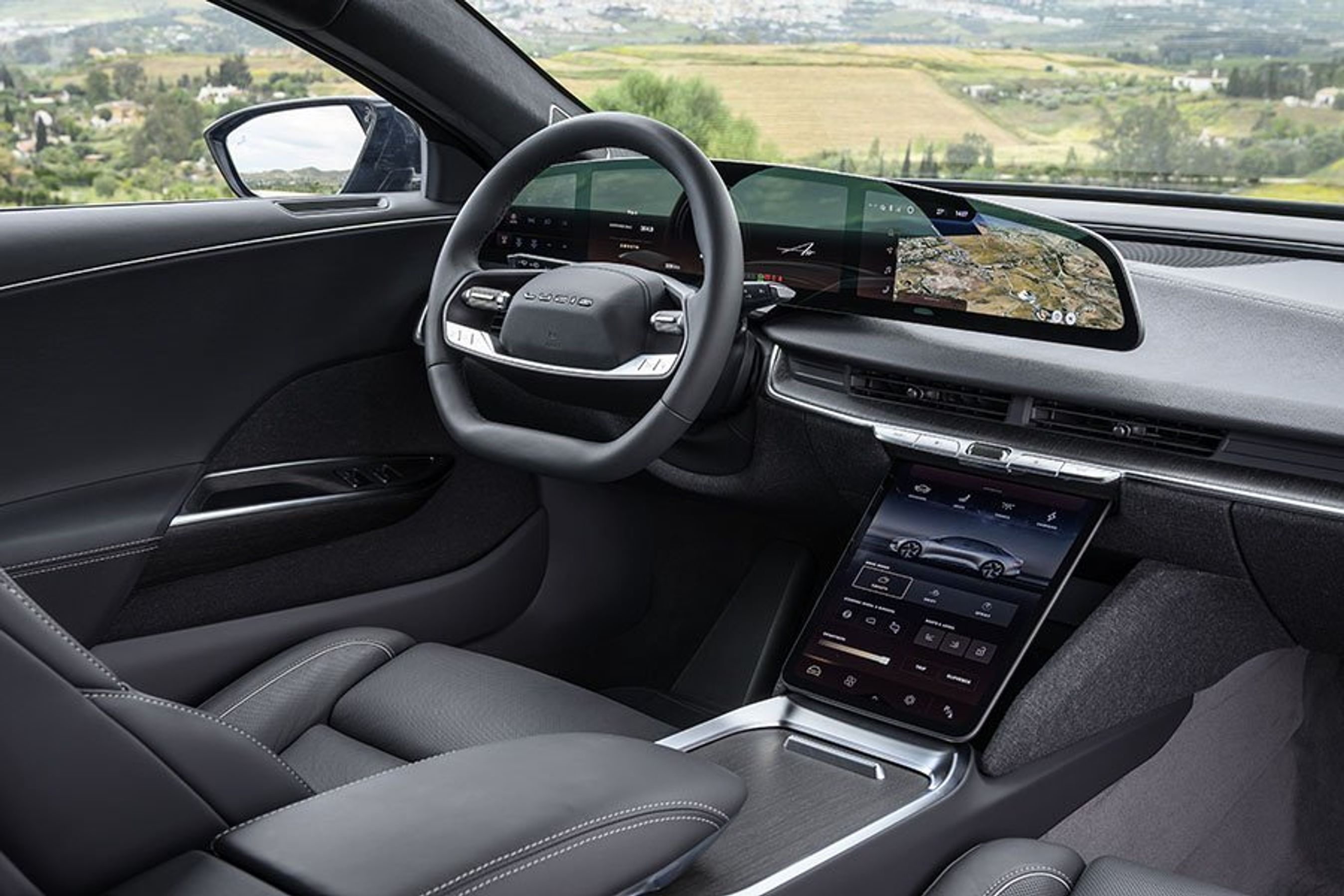 Kabinen i en Lucid Air