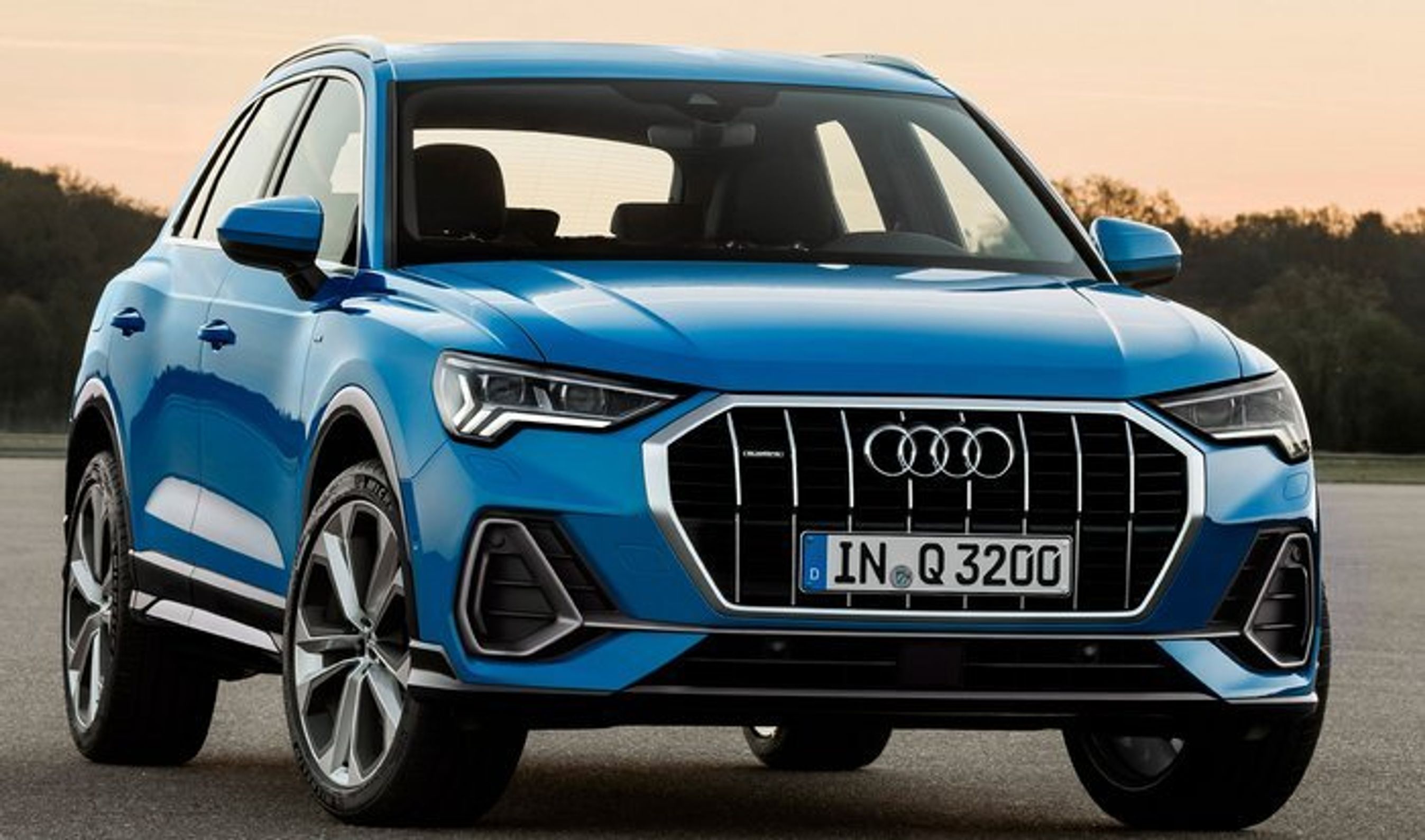 Audi Q3 forfra.