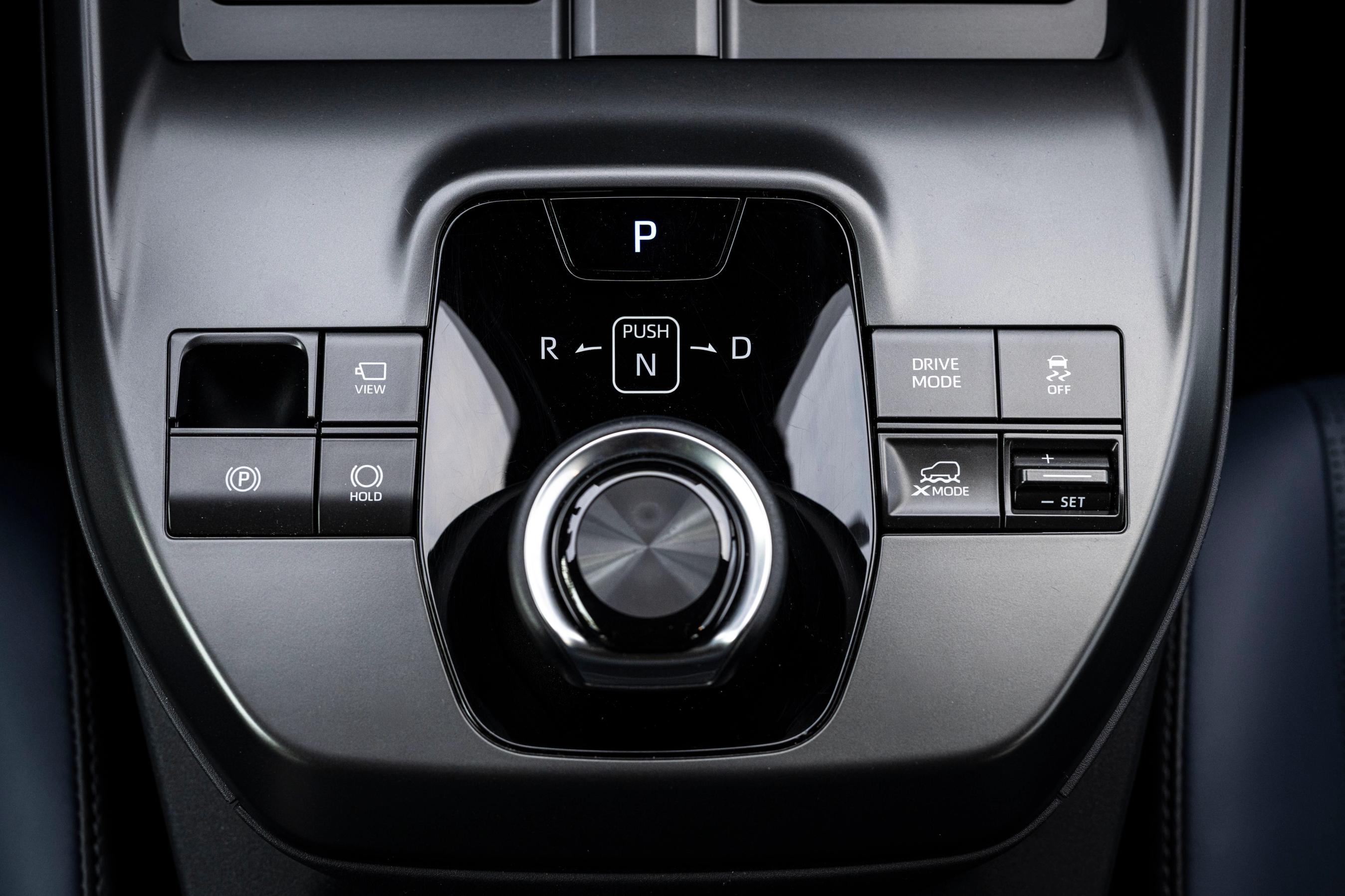 Gearvælger i en Subaru e-Outback