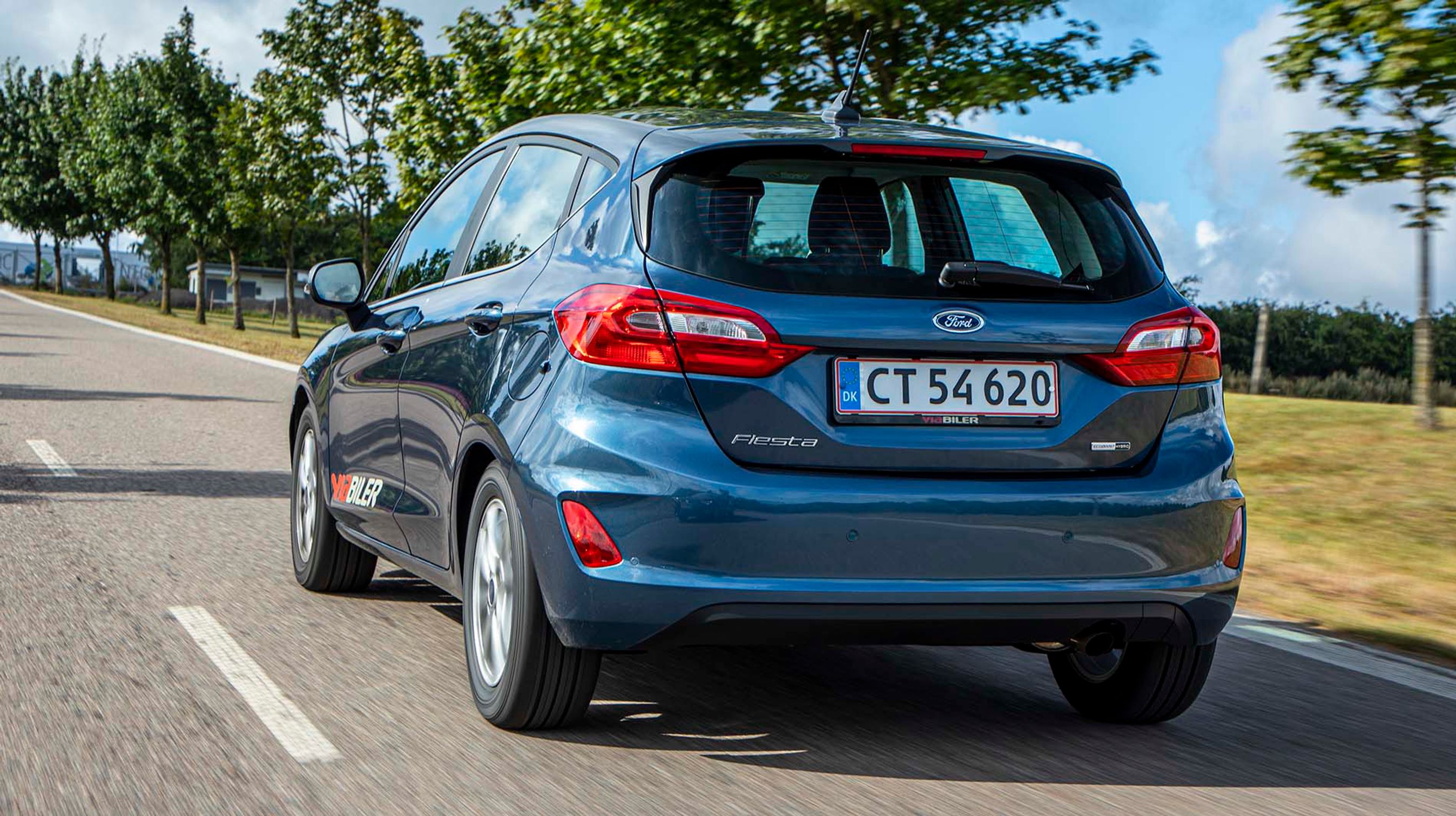 Ford Fiesta findes kun med fem døre. Her er det i Titanium-niveauet, der er trin to i rækken af de fem udstyrsvarianter, som Fiesta fås i.