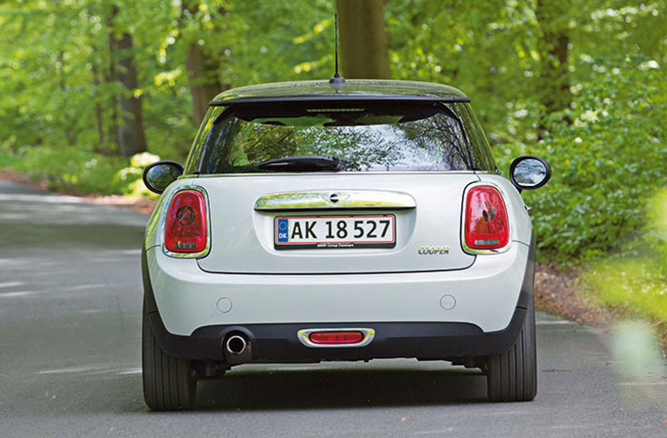 Mini Cooper bagfra