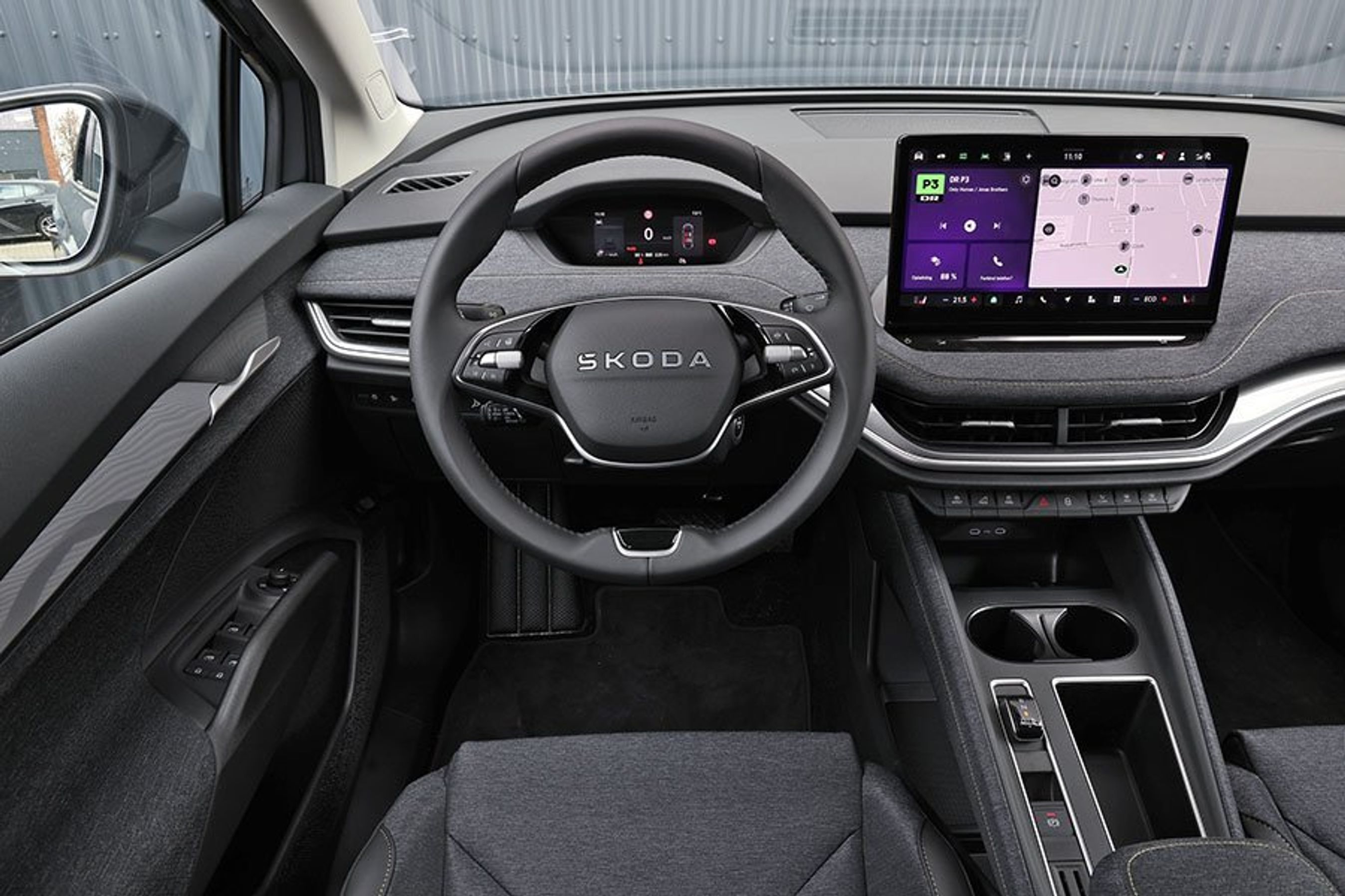 Kabinen i en Skoda Elroq