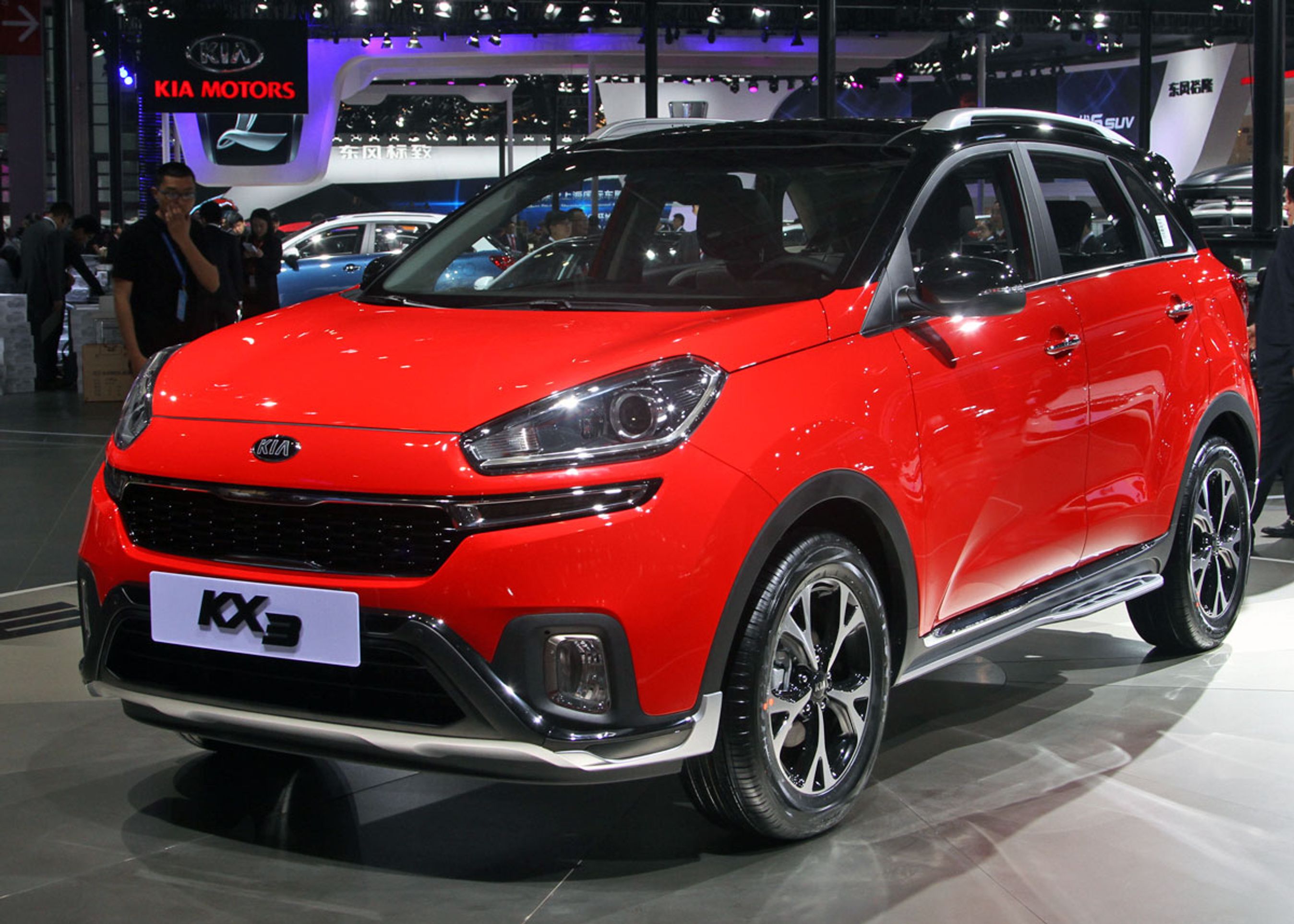 Kia KX3 er et nummer mindre Sportage og kun beregnet til Kina, så det er nok begrænset, hvor stor ligheden bliver mellem de to. Foto: Torben Arent