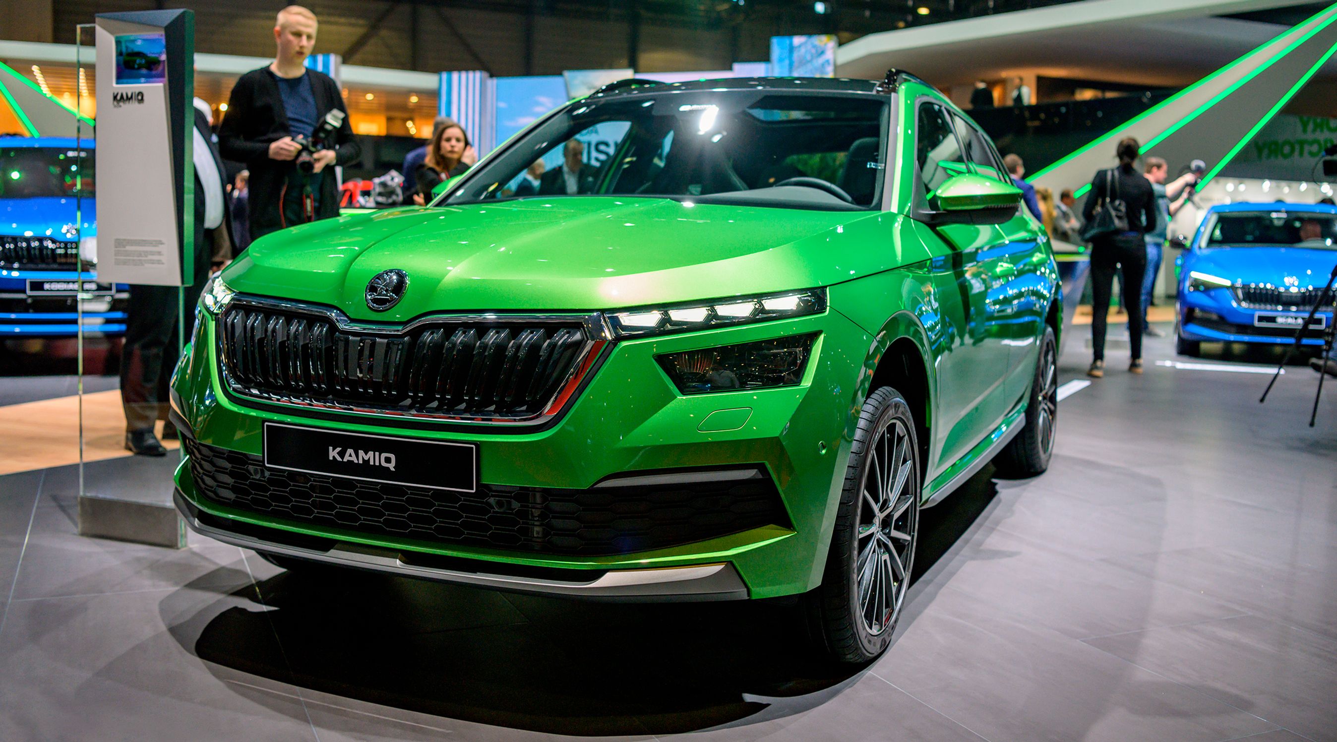 Skoda Kamiq er en lille SUV.