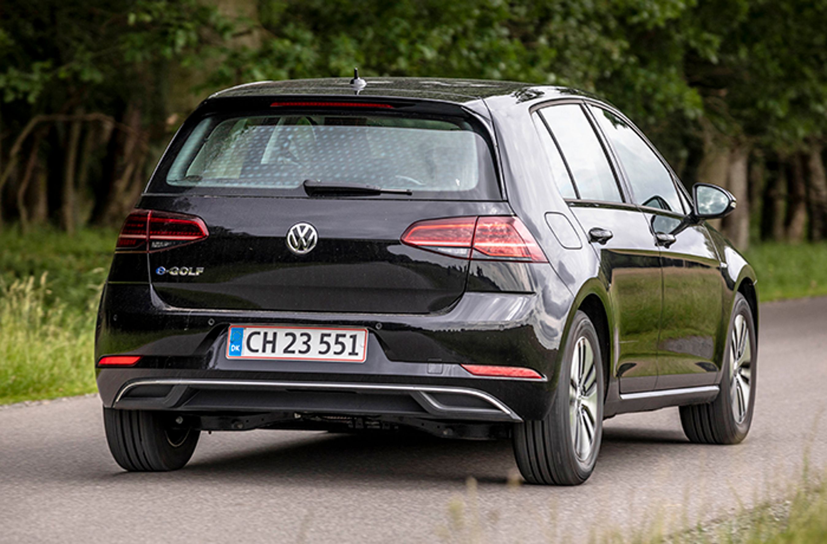 VW e-Golf bagfra