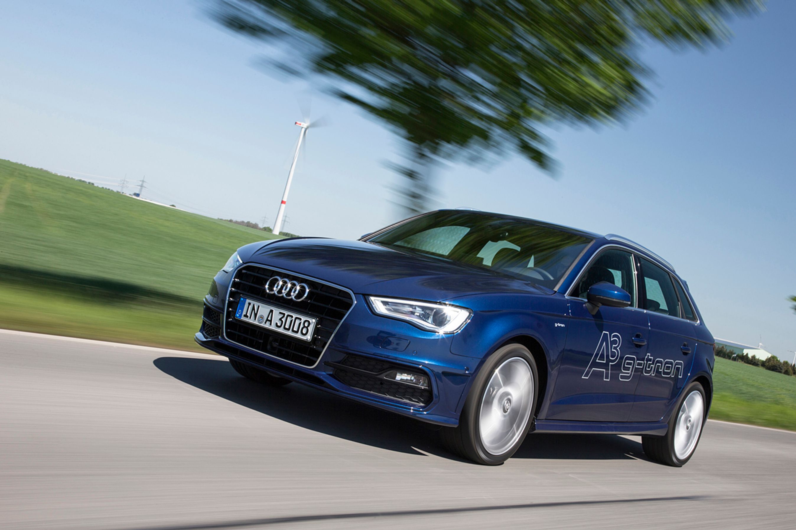 Audi har også udviklet en udgave af Audi A3 der kan køre på naturgas. Det gør bilen mere miljøvenlig end benzinbiler, og køber man andele af Audis syntetiske gas kommer CO2-udslippet helt ned på 20 gram pr. km.