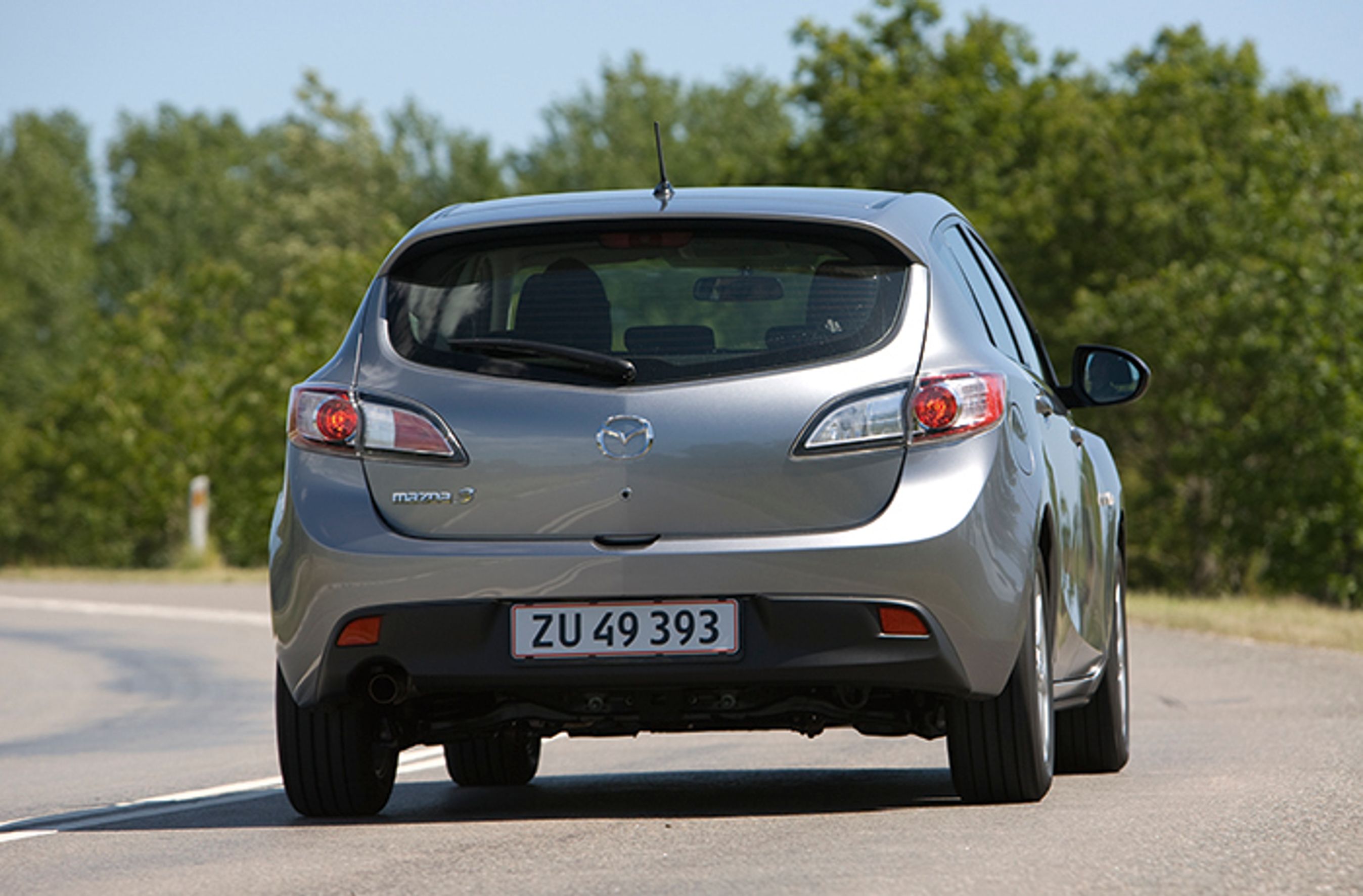 Mazda 3 ser også smart ud bagfra