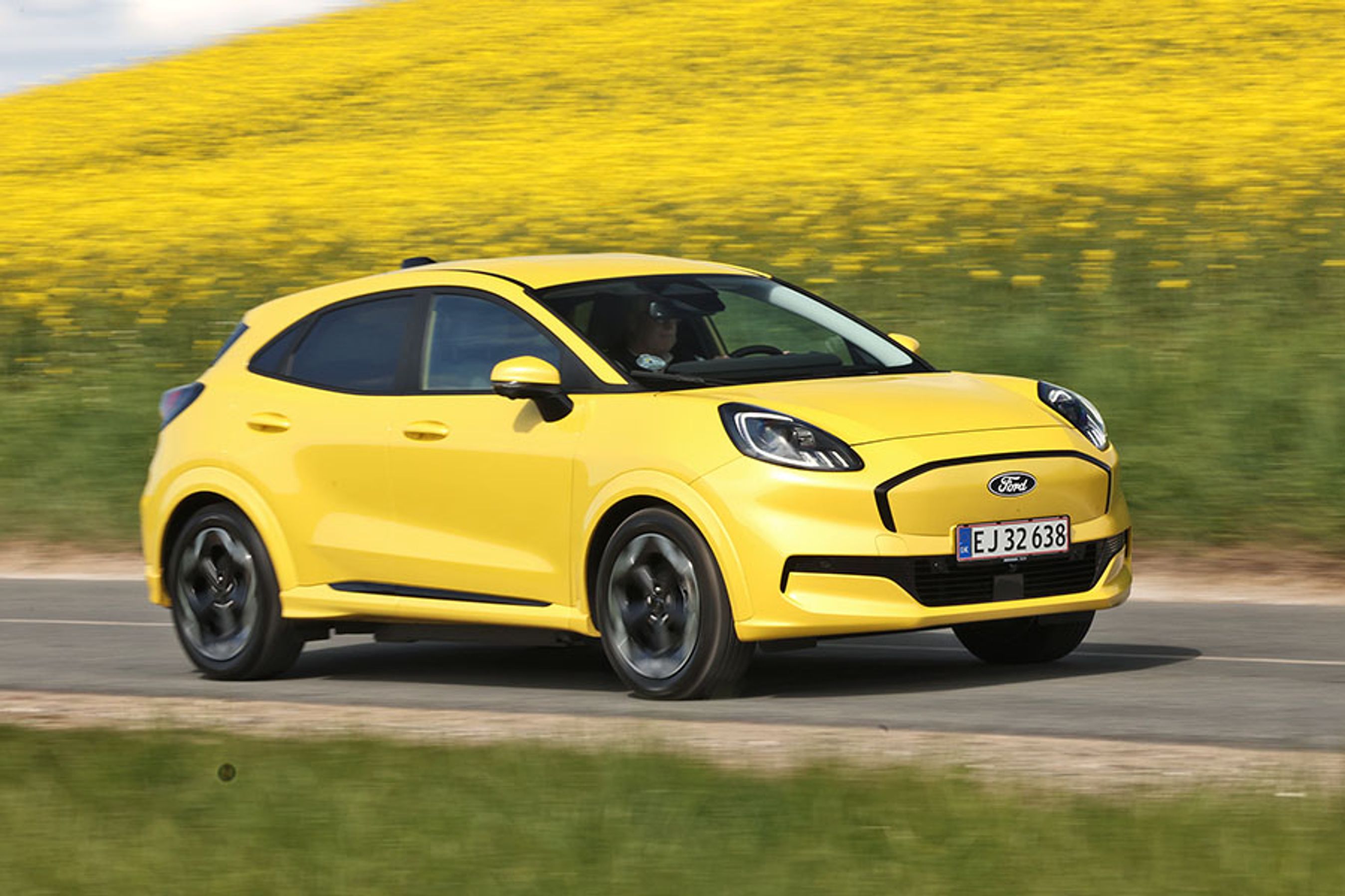 Ford Puma er en elbil i minibilklassen. Den koster fra 230.000 kr., og her er det topudgaven til 245.000 kr., vi har testet.