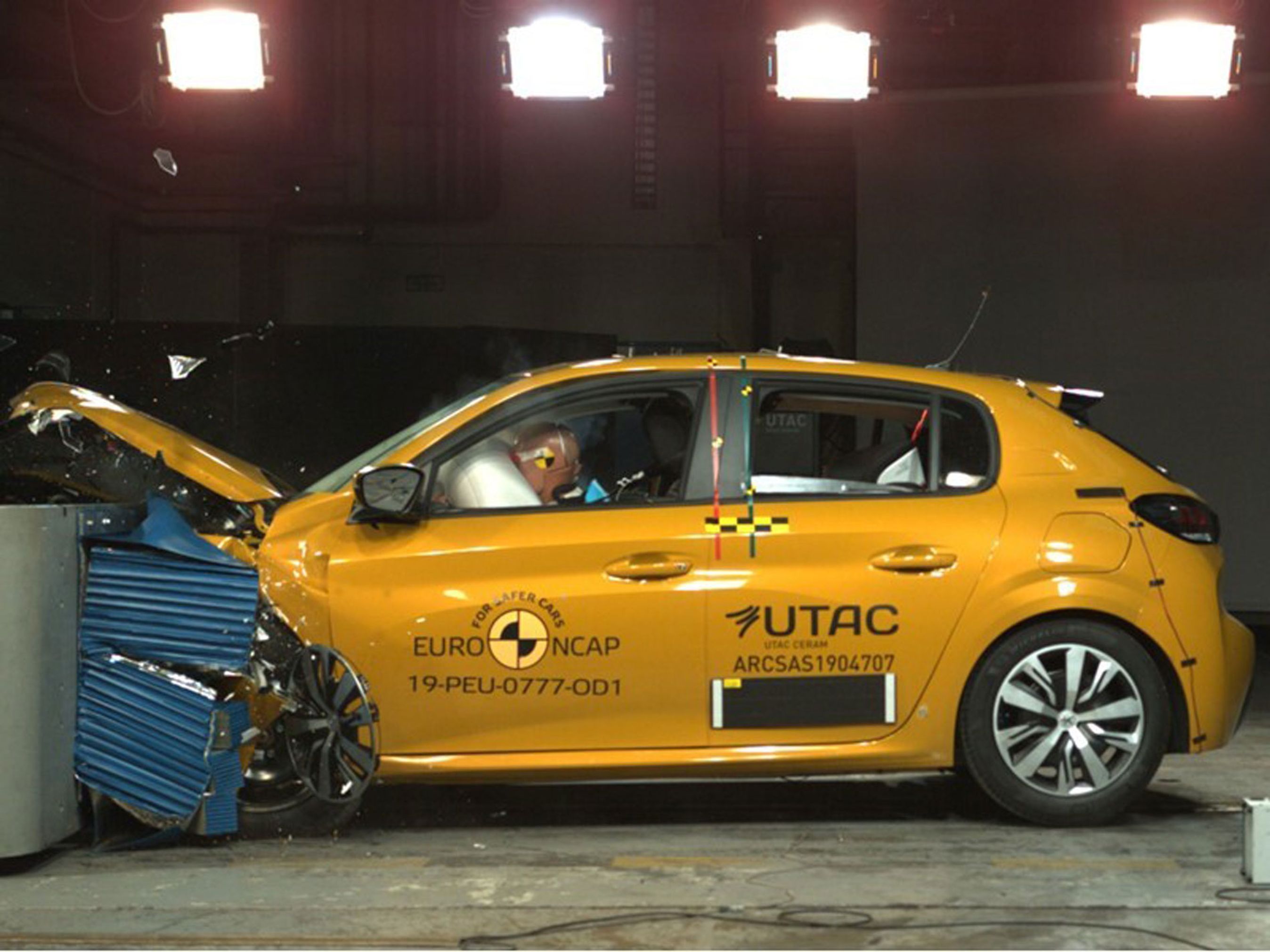 Lidt skuffende bliver det kun til 4 Euro NCAP-stjerner for ny udgave af de populære Peugeot 208