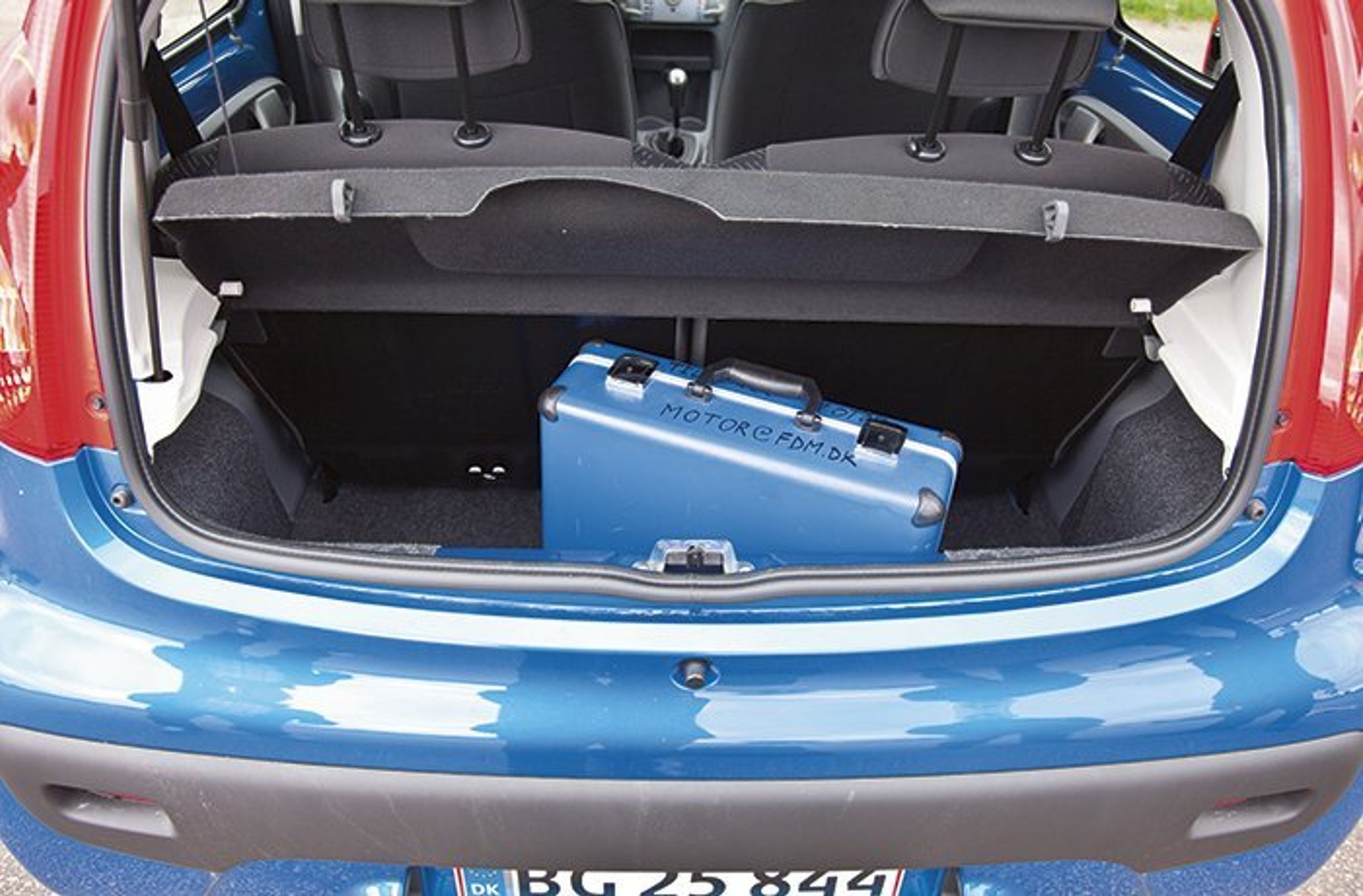 Peugeot 107 har et bagagerum på kun 129 liter