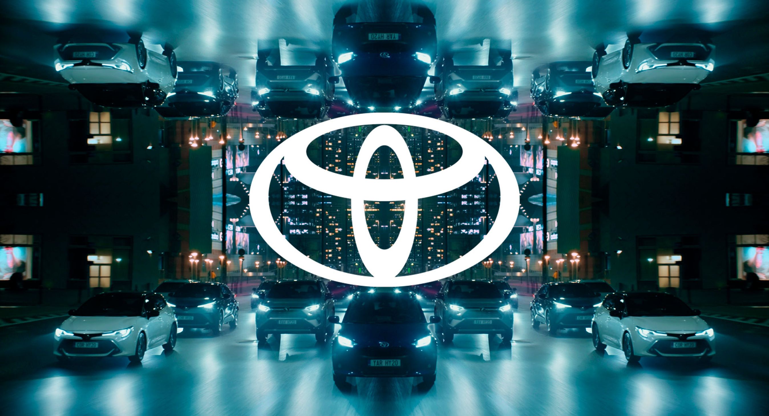 Toyota-mærkets nye logo i Europa.