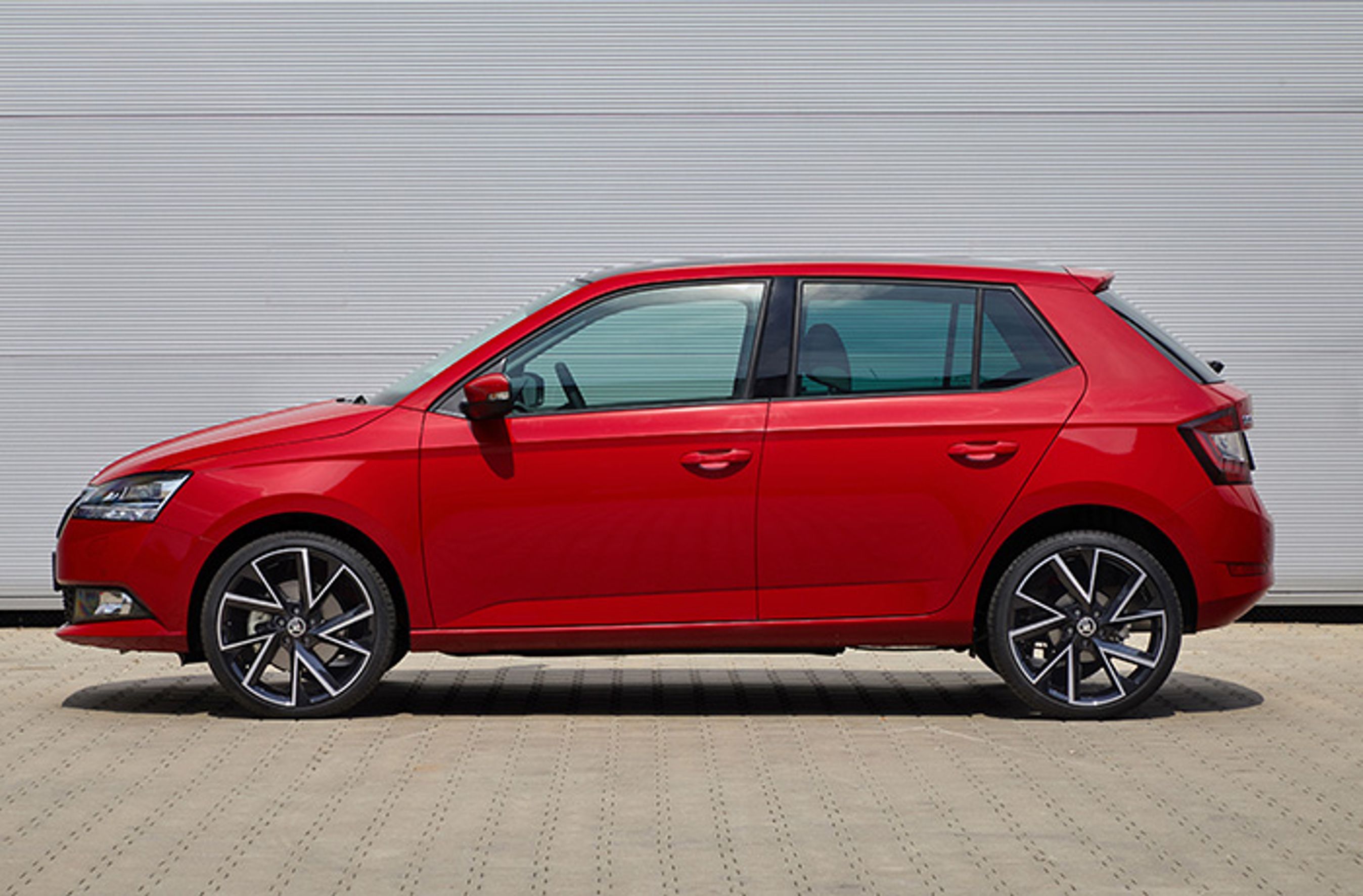 Skoda Fabia fra siden