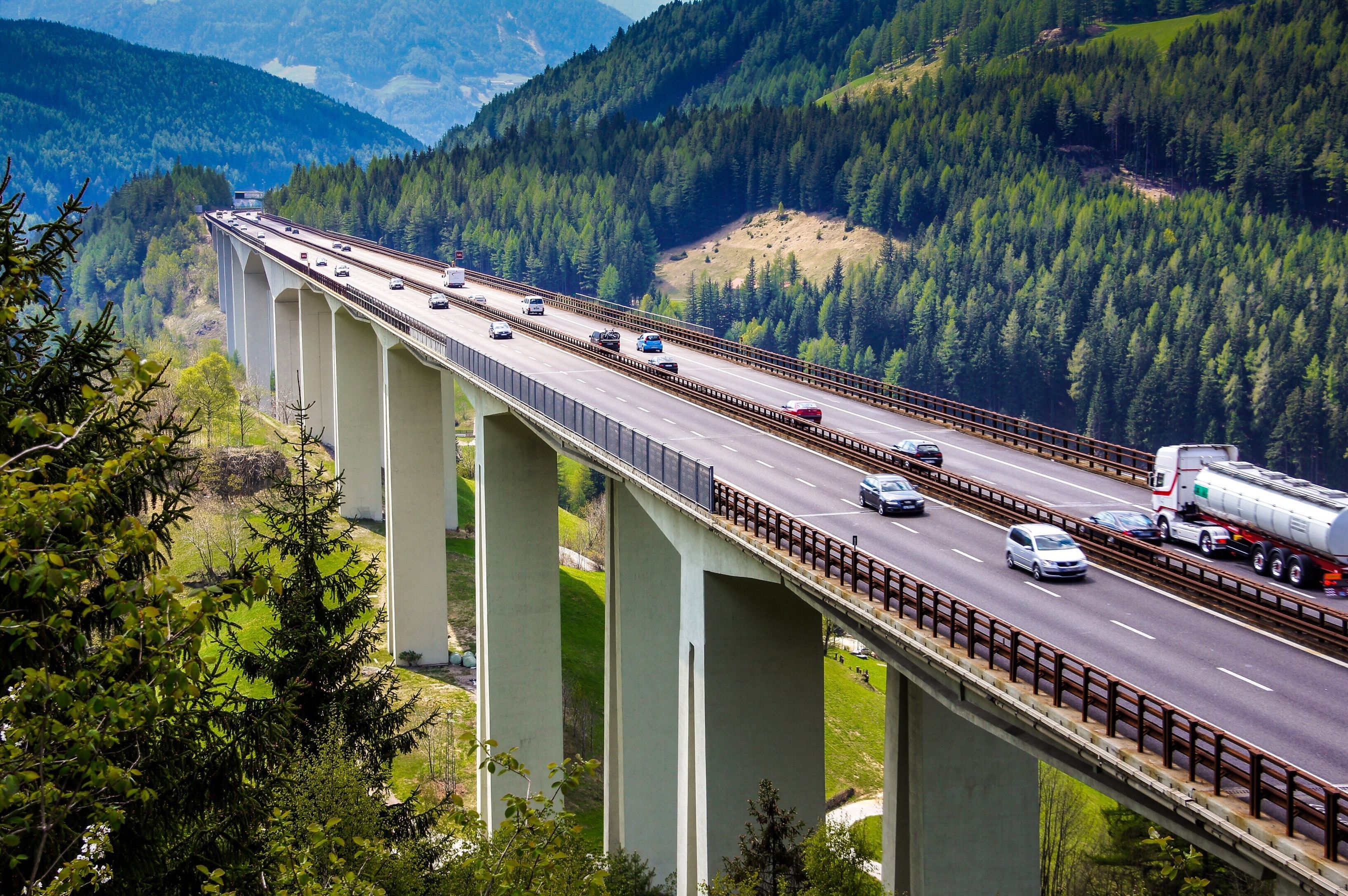 Trafik på Brenner-motorvejen