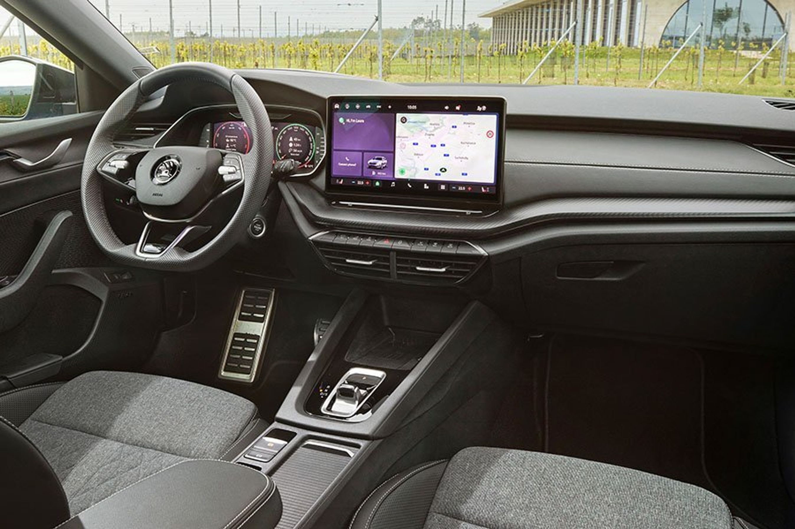 Kabinen i en Skoda Octavia