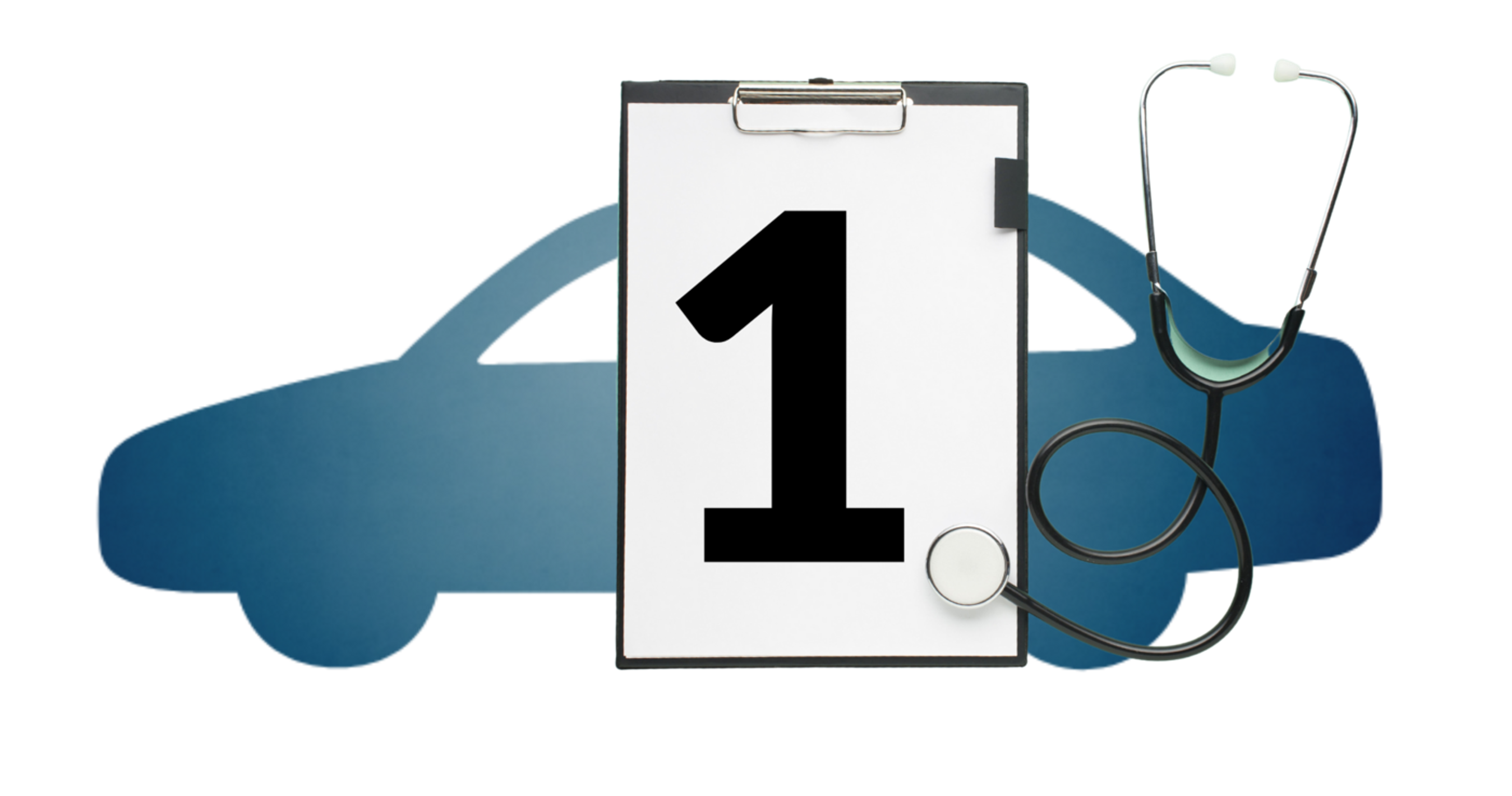 Illustration med bil og nummerering