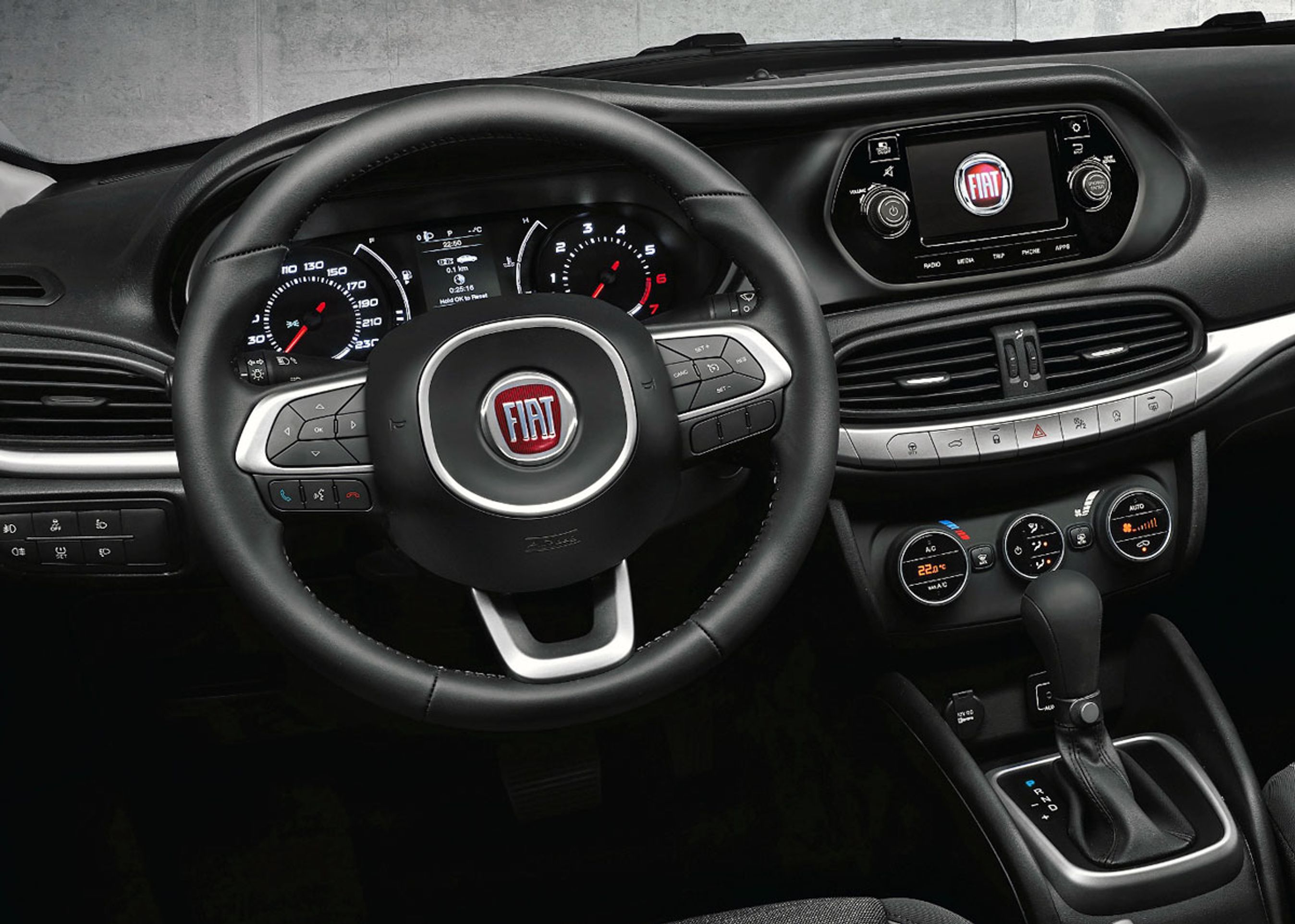 Bilen får, i hvert fald i Tyrkiet, en femtommers skærm. Det er noget mindre end de syv-otte tommer, der er ved at blive almindeligt i Vesteuropa.