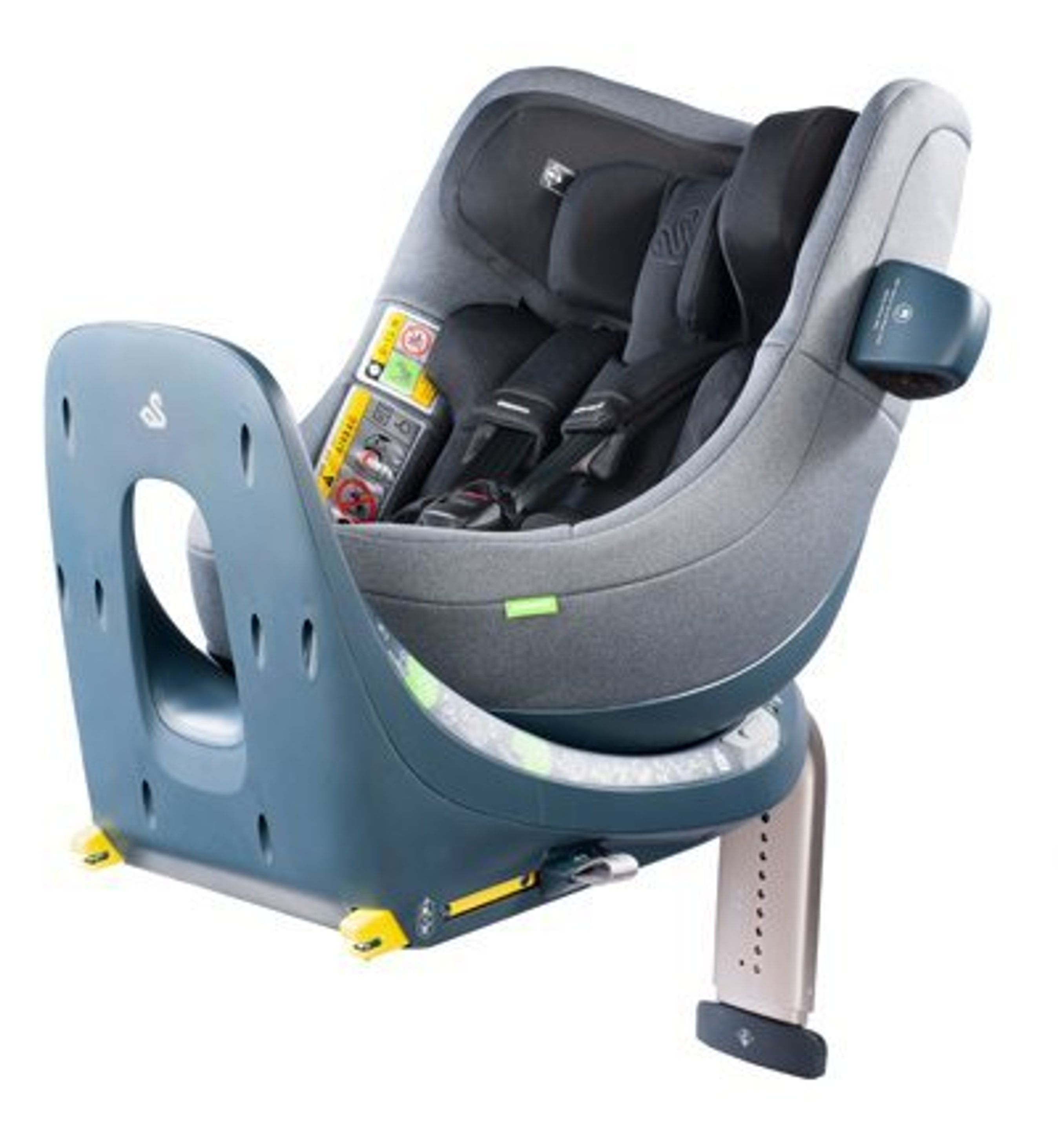 Billede af den testede autostol. 