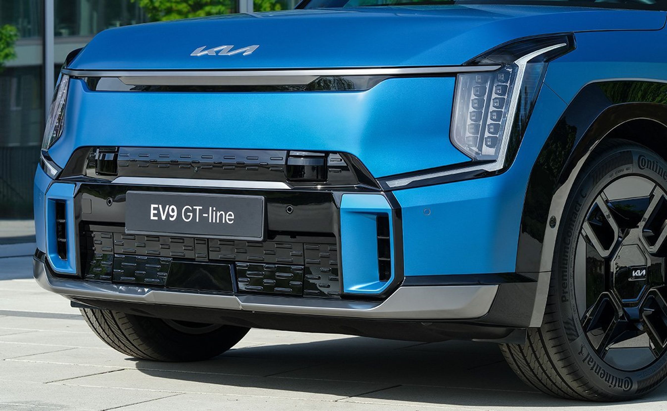 Fronten på Kia EV9.