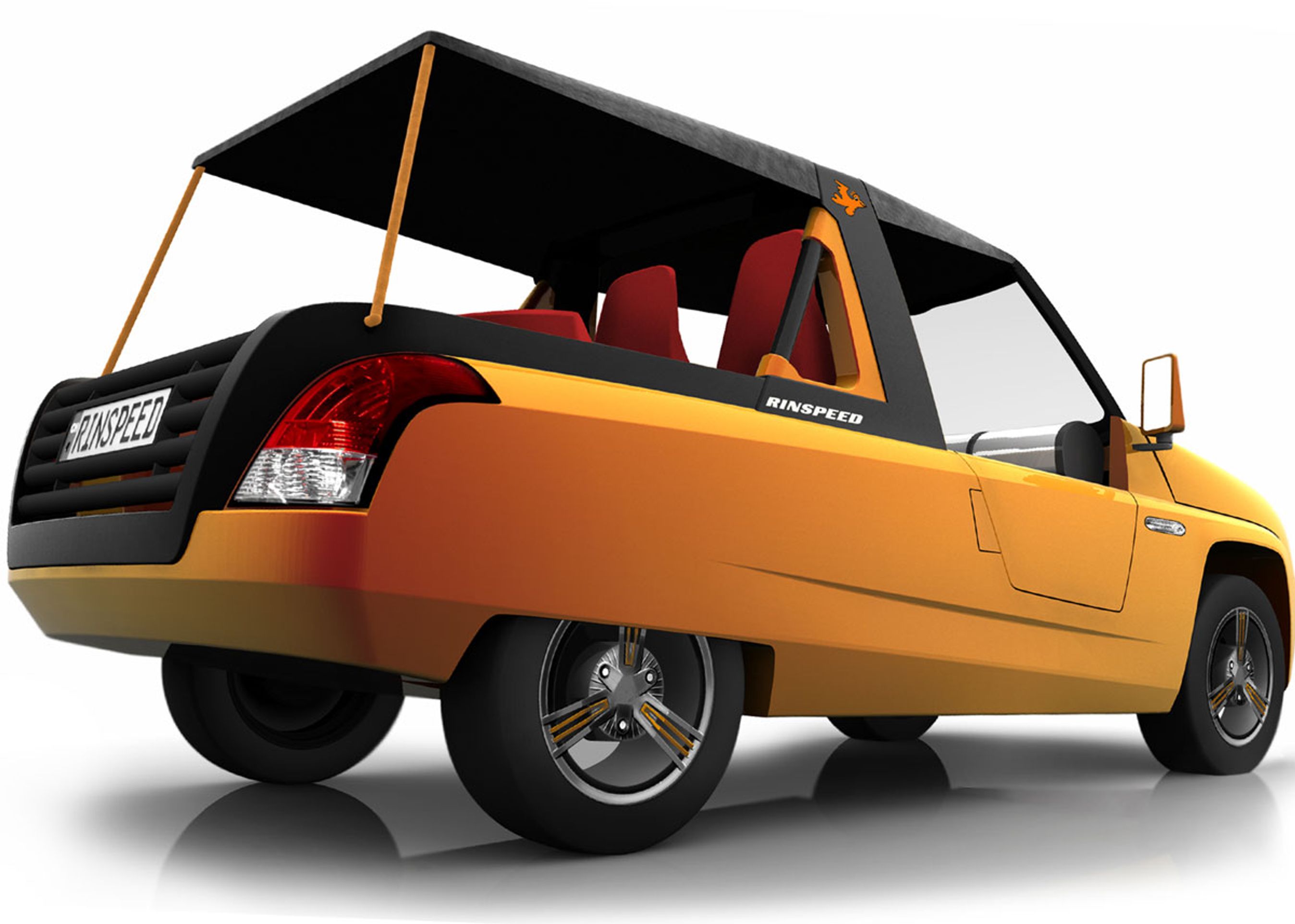 Bamboo benytter en del bambusfibre i karrosseridele og i kabinen. Og så er den eldreven, men det er jo nemt nok at sige om en konceptbil.