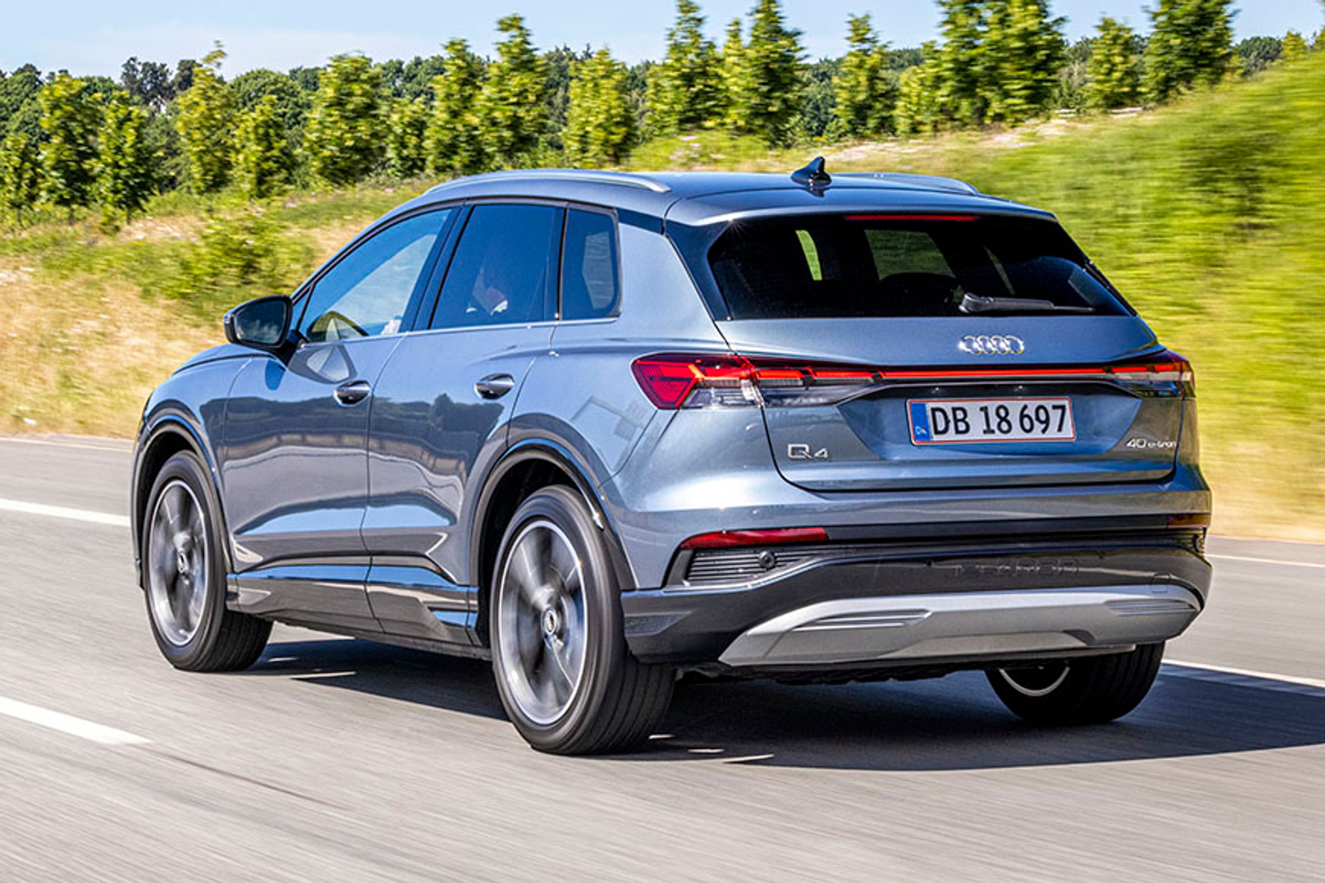 Audi Q4 e-tron set bagfra