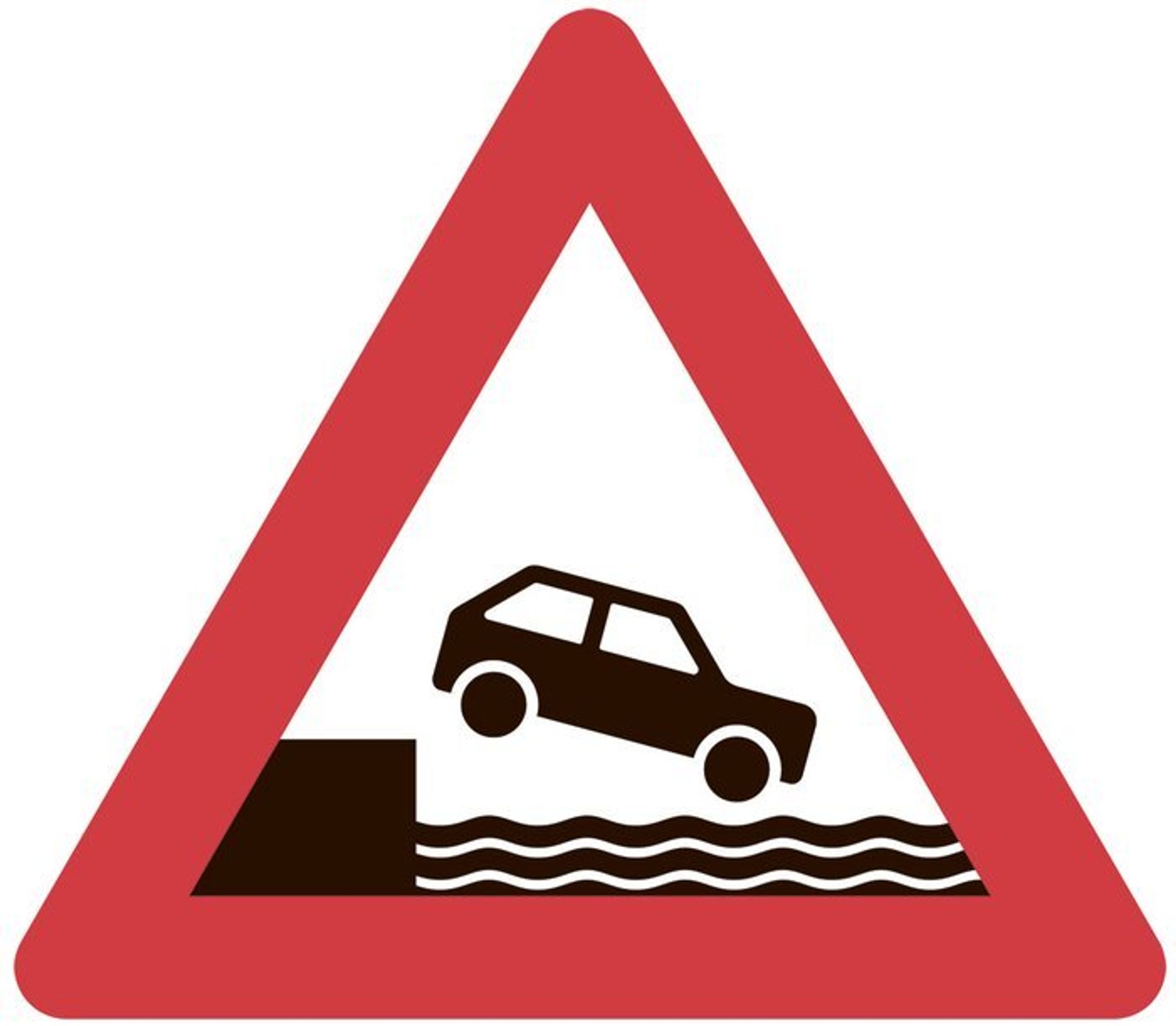 Advarsel om havnekant.