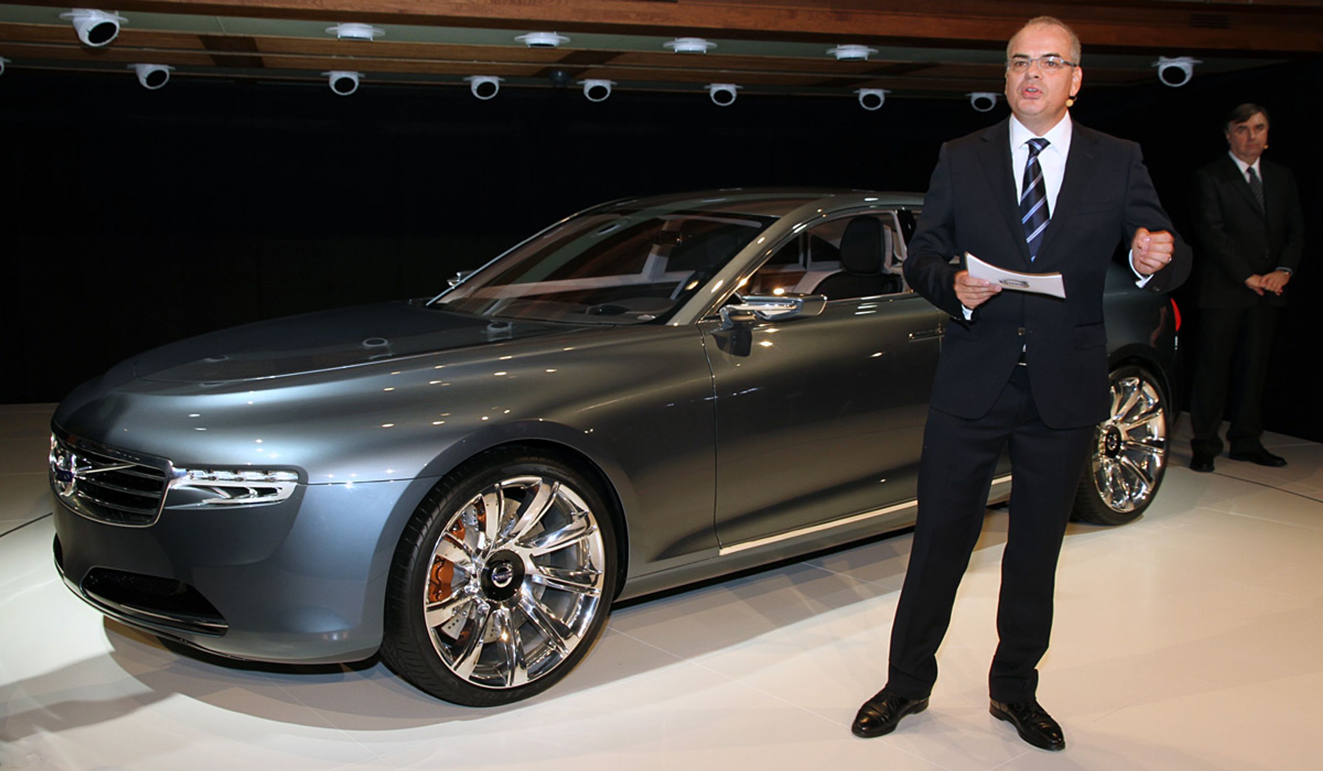 Volvo-direktør Stefan Jacoby præsenterer i Frankfurt Volvos fremtid i form af Concept You.