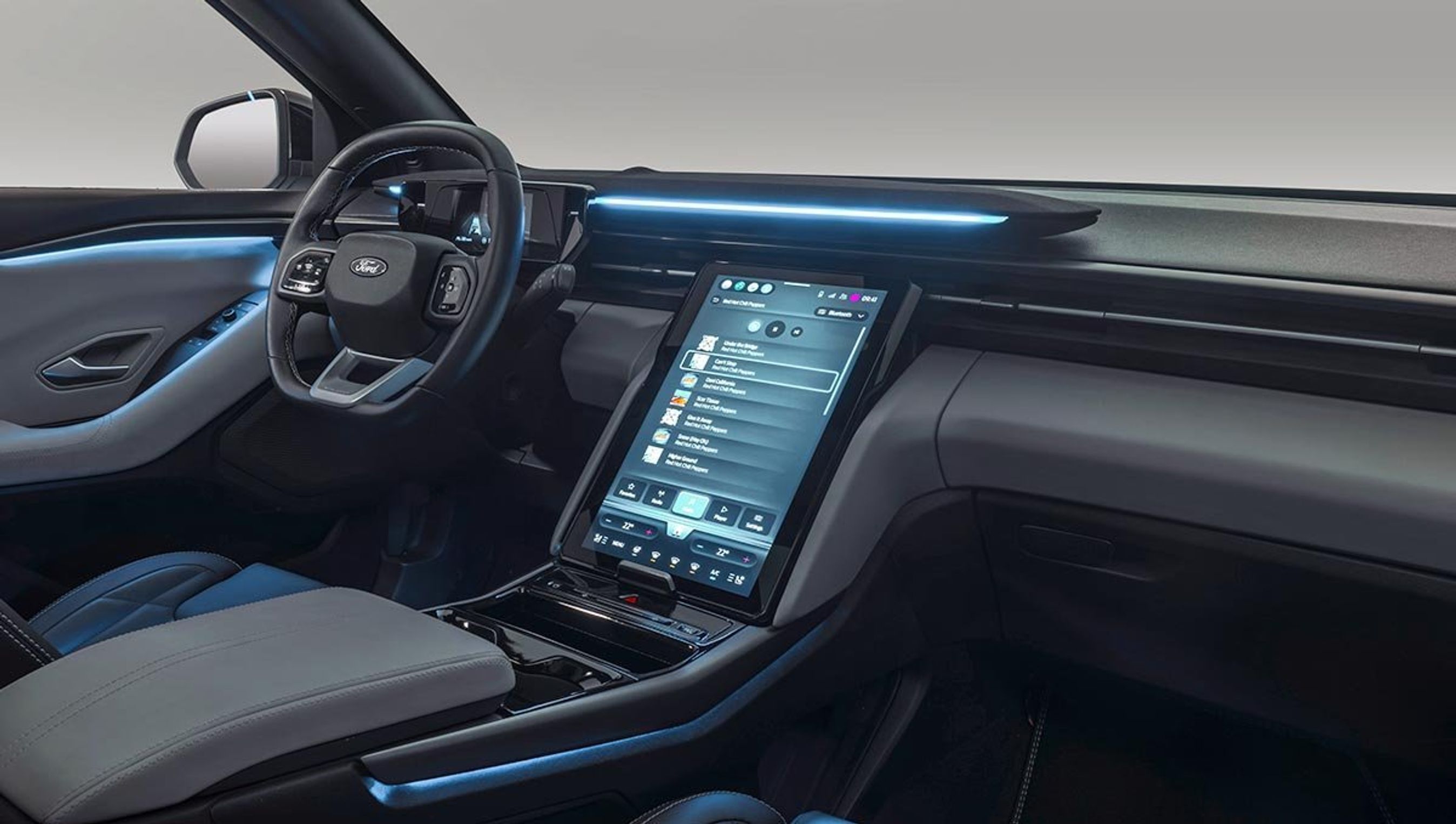 Kabinen i Ford Explorer.