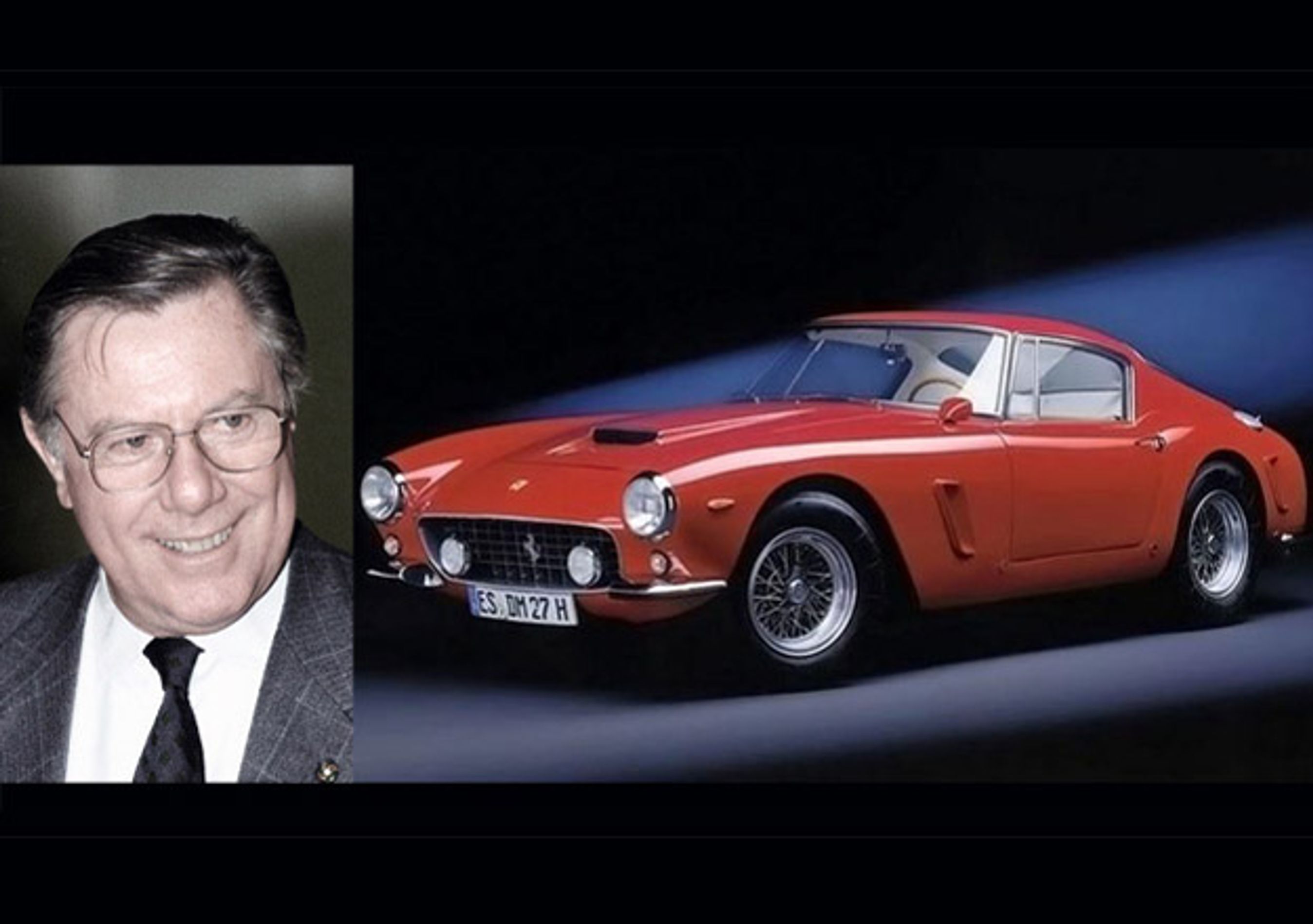 Sergio Pininfarina med SWB Berlinetta-udgaven af Ferrai 250.GT.