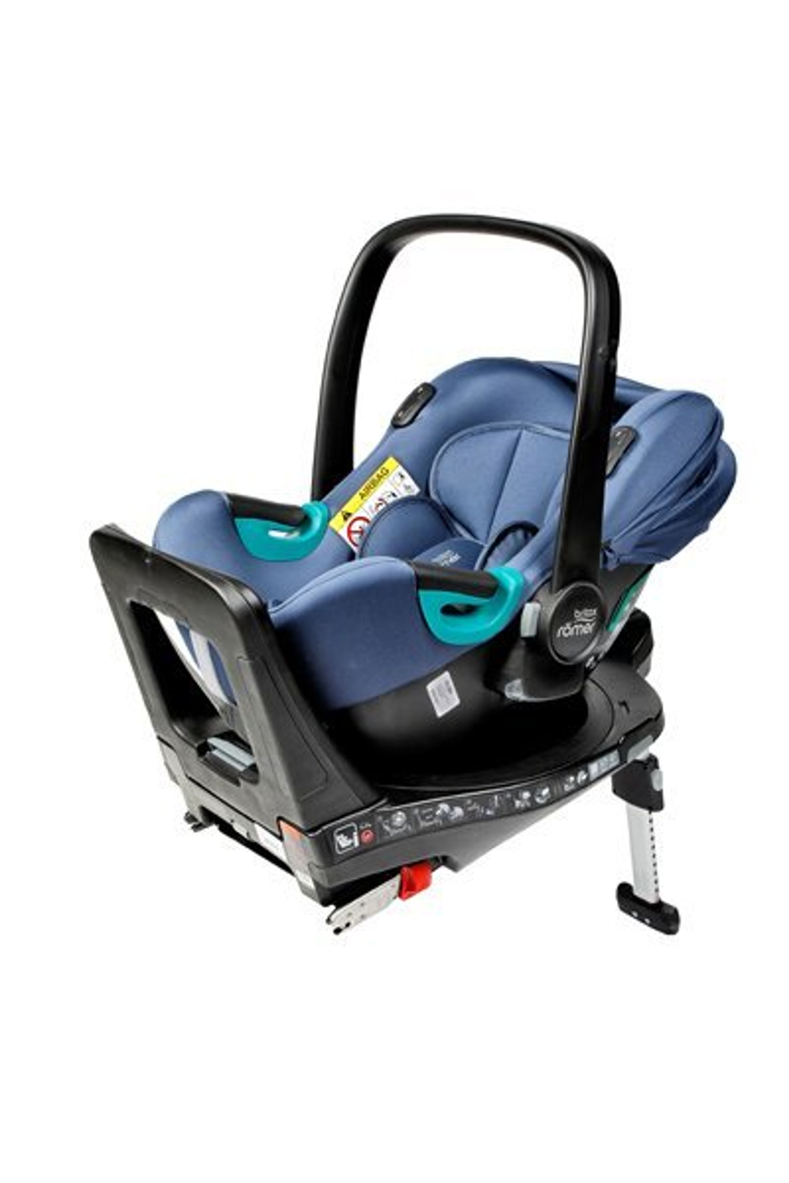 Billede af den testede autostol. 