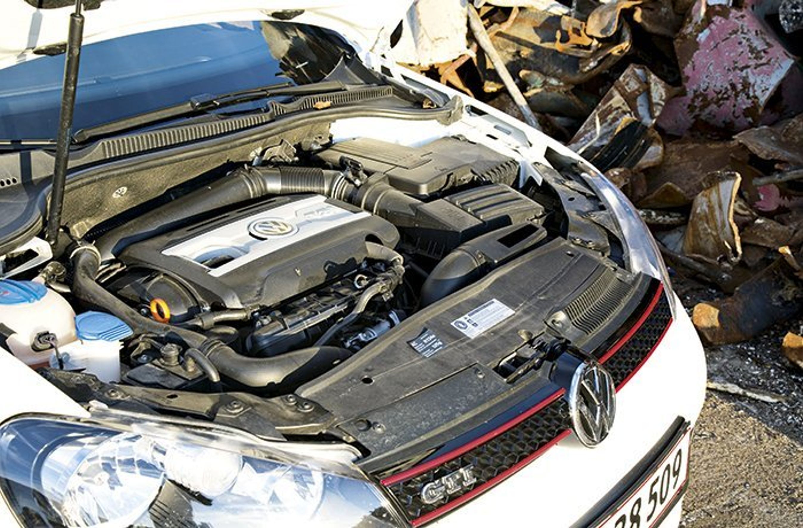 Motorrummet i VW Golf GTI