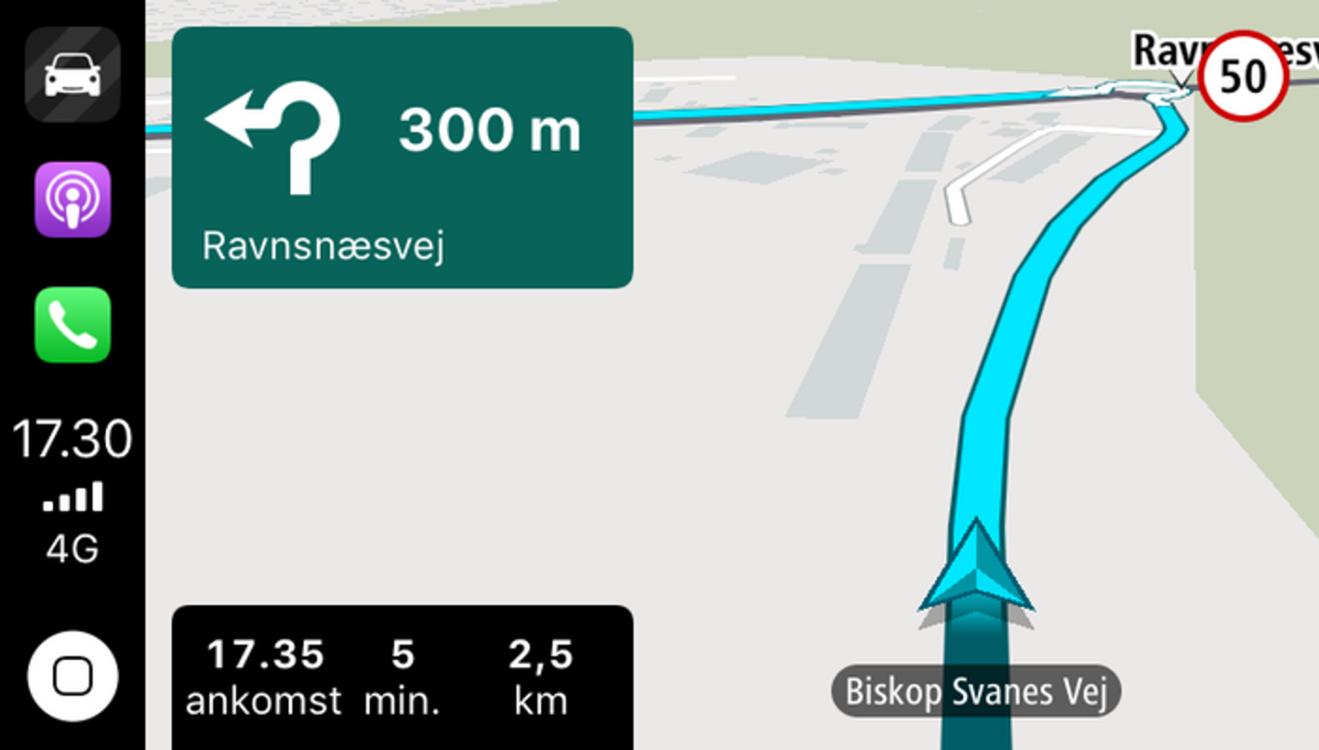TomTom i CarPlay ligner ikke det TomTom som man kender fra GPS'en i forruden