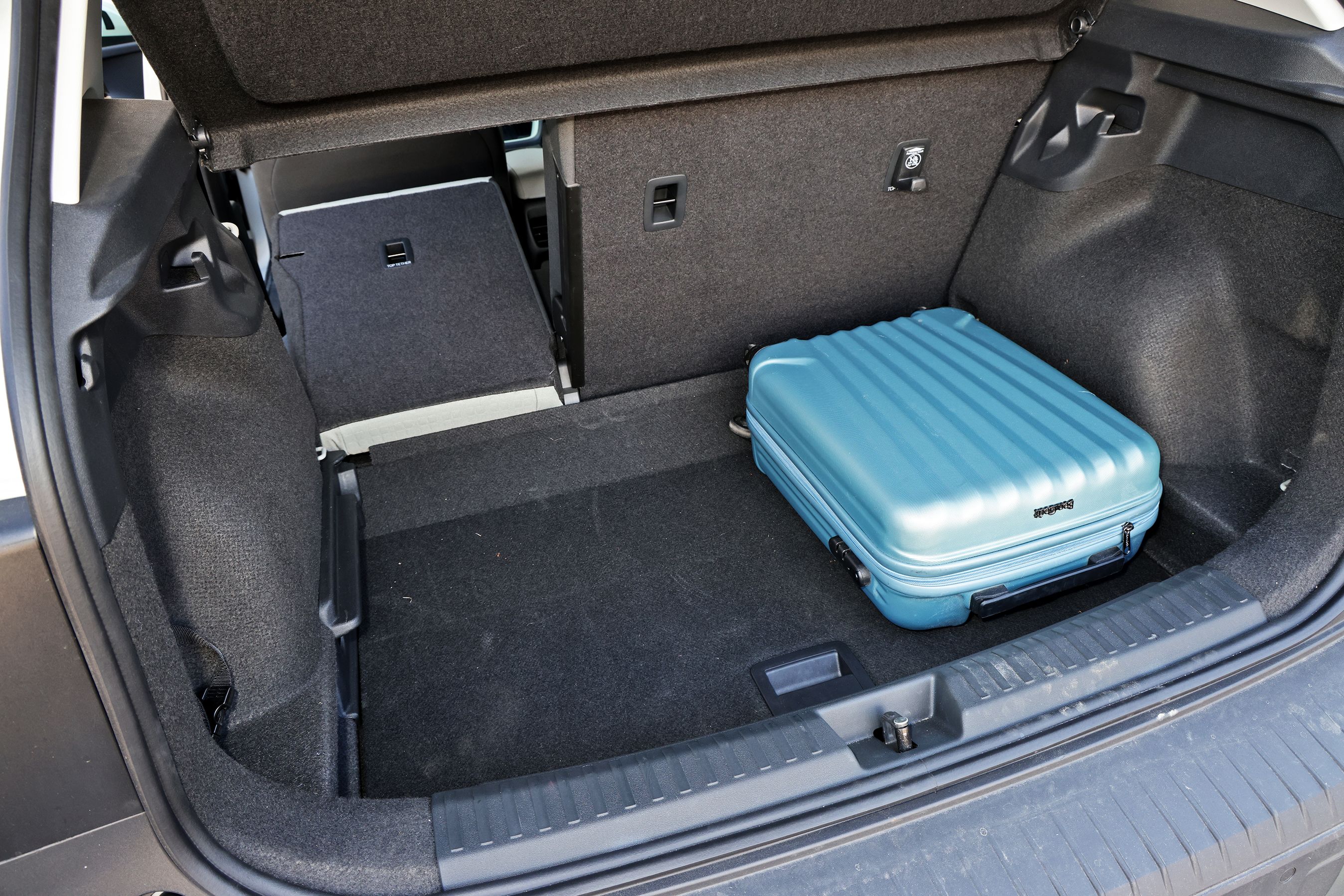 Bagagerummet i en Skoda Epiq 55 Selection First Edition fra 2026.