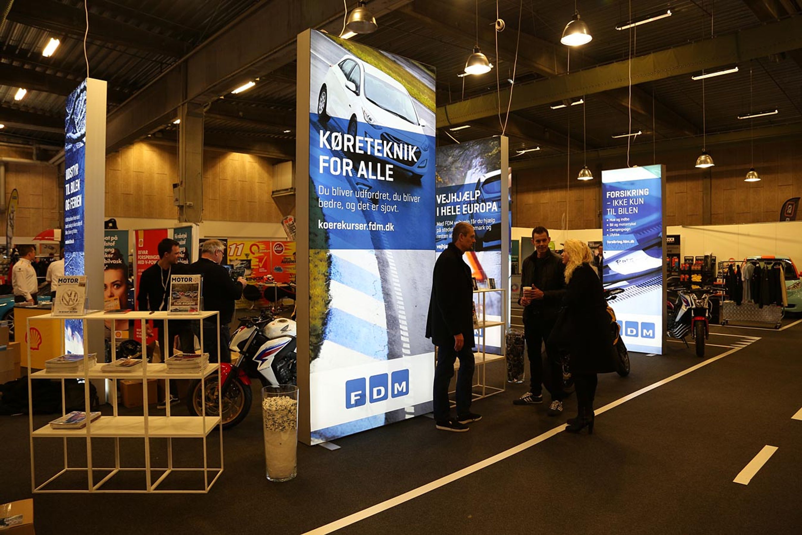 På FDMs stand kan du komme forbi og bestille FDM Shellkort. Du kan også besøge FDM Motorsports stand med vores eventbiler.