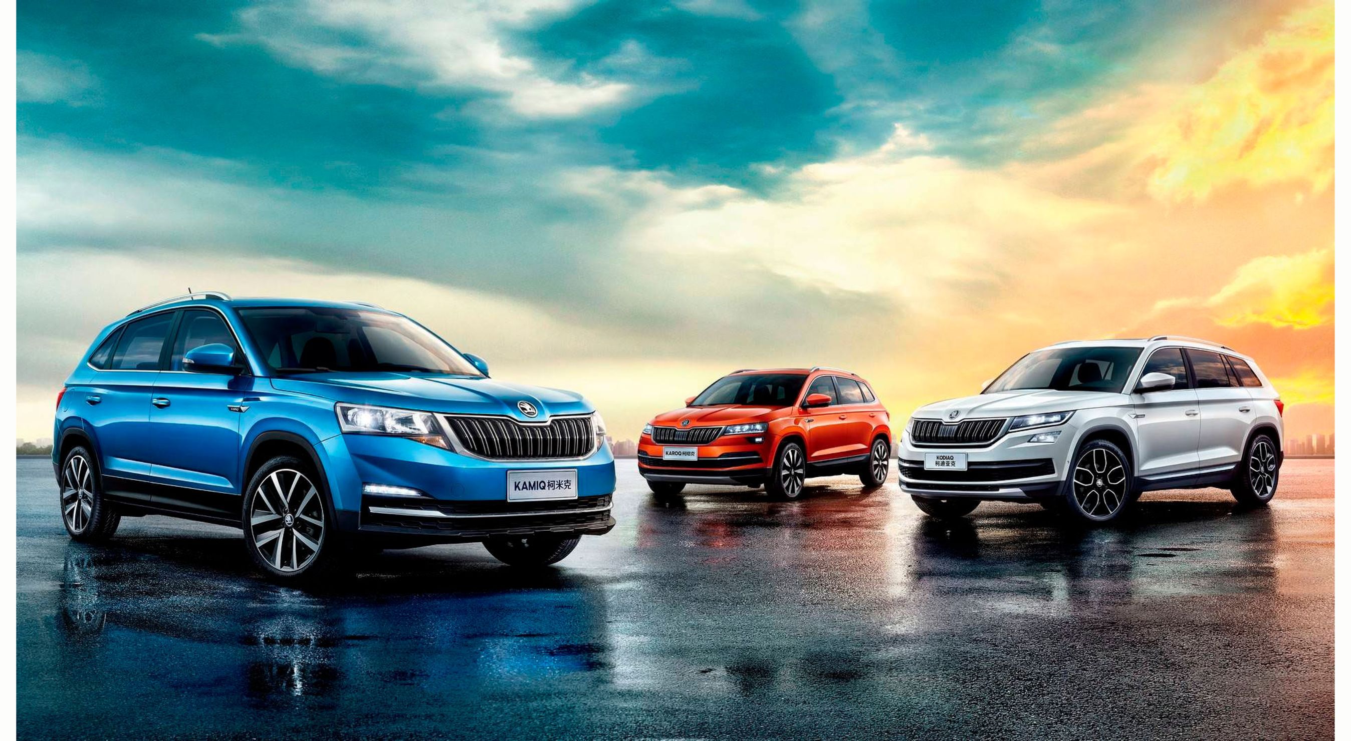 Skodas tre SUV-modeller.