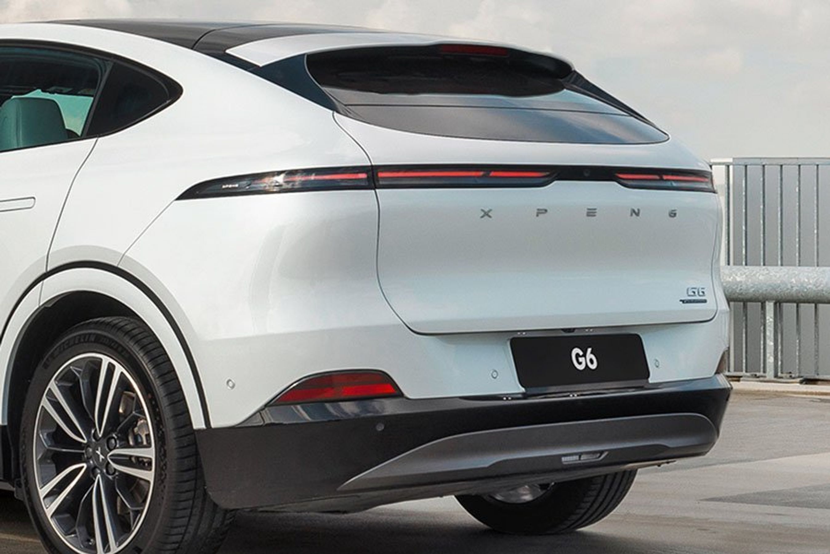 Bagenden på en Xpeng G6