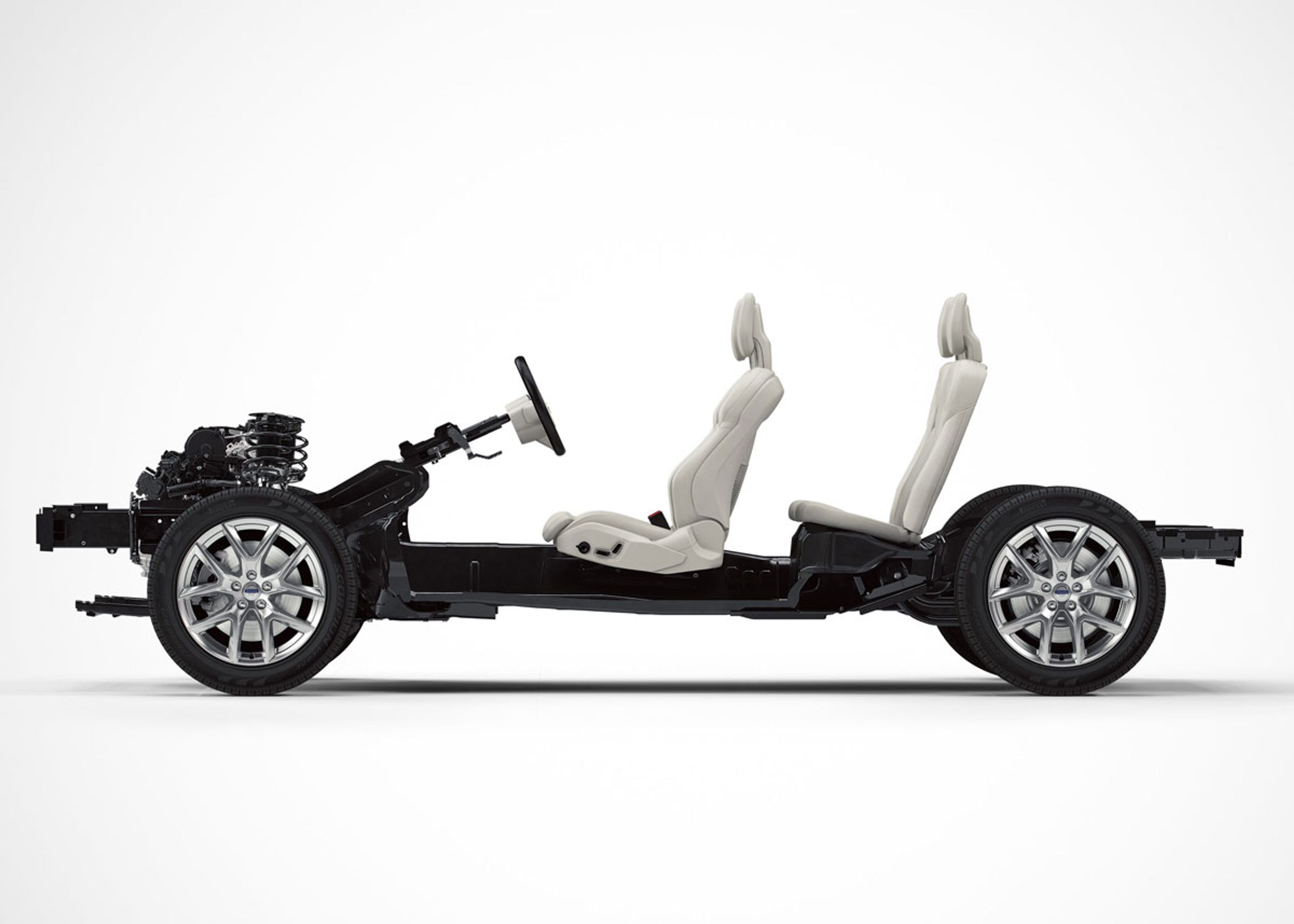 Den kommende CMA-platform, der skal bruges til bl.a. det nye mærke. Foto: Volvo