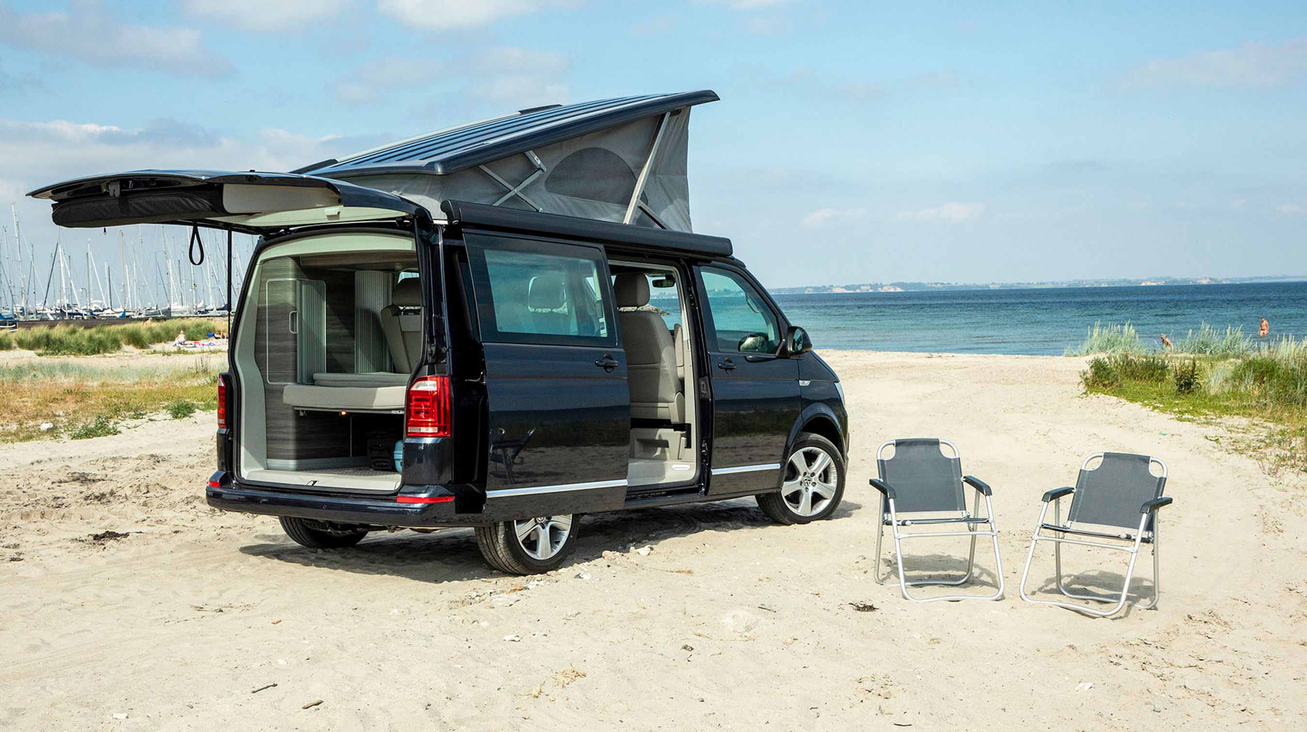 VW California på stranden