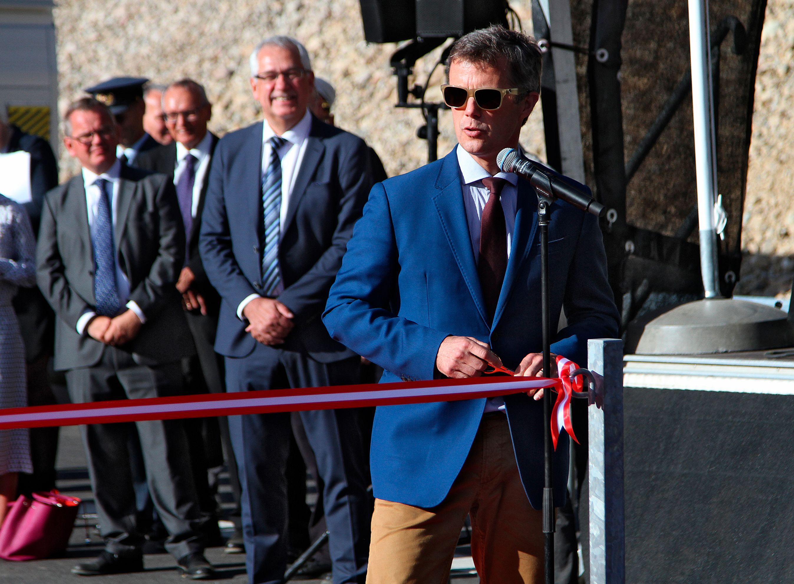 Kronprins Frederik indviede Silkeborgmotorvejen.