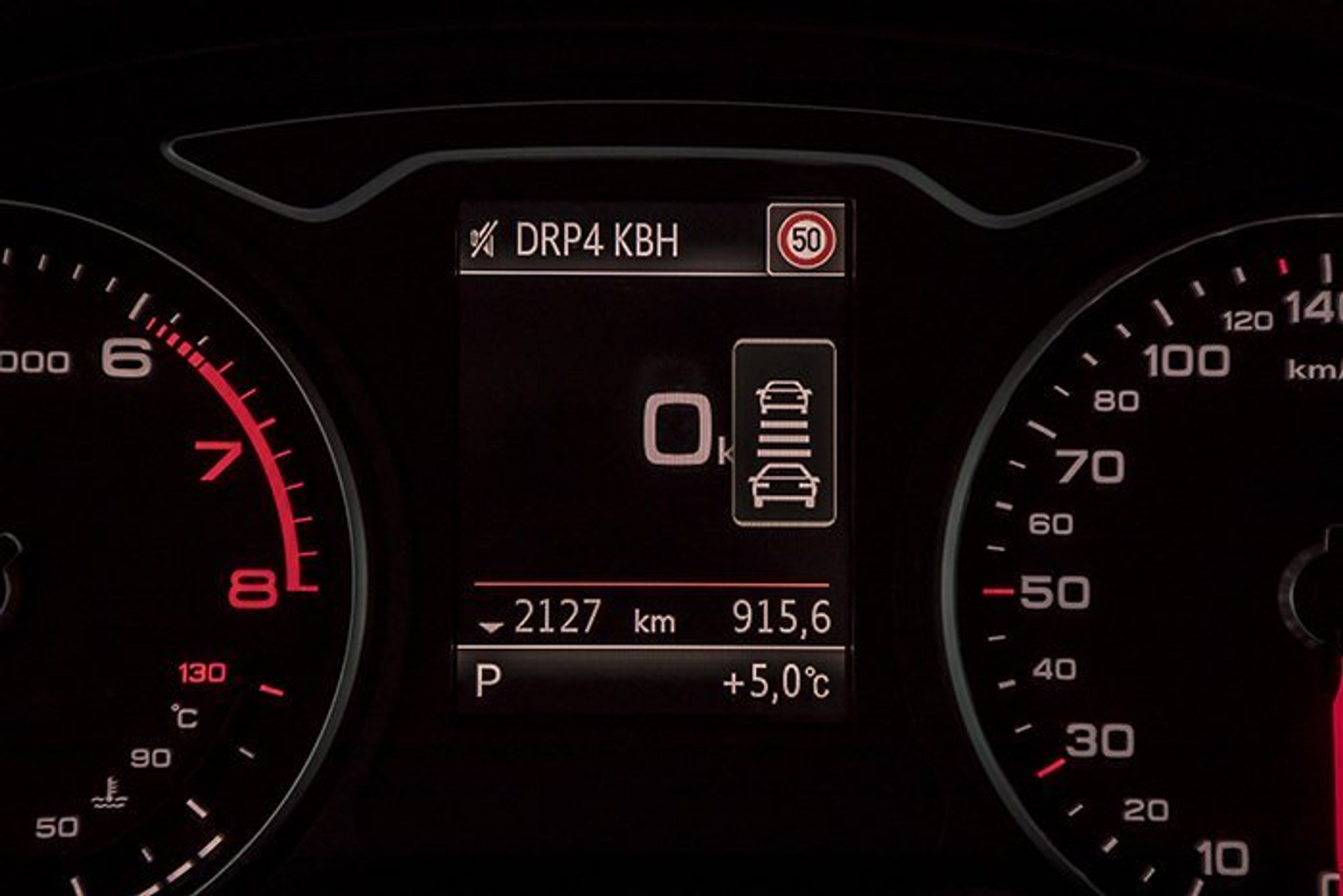 Audi A3 med adaptiv fartpilot