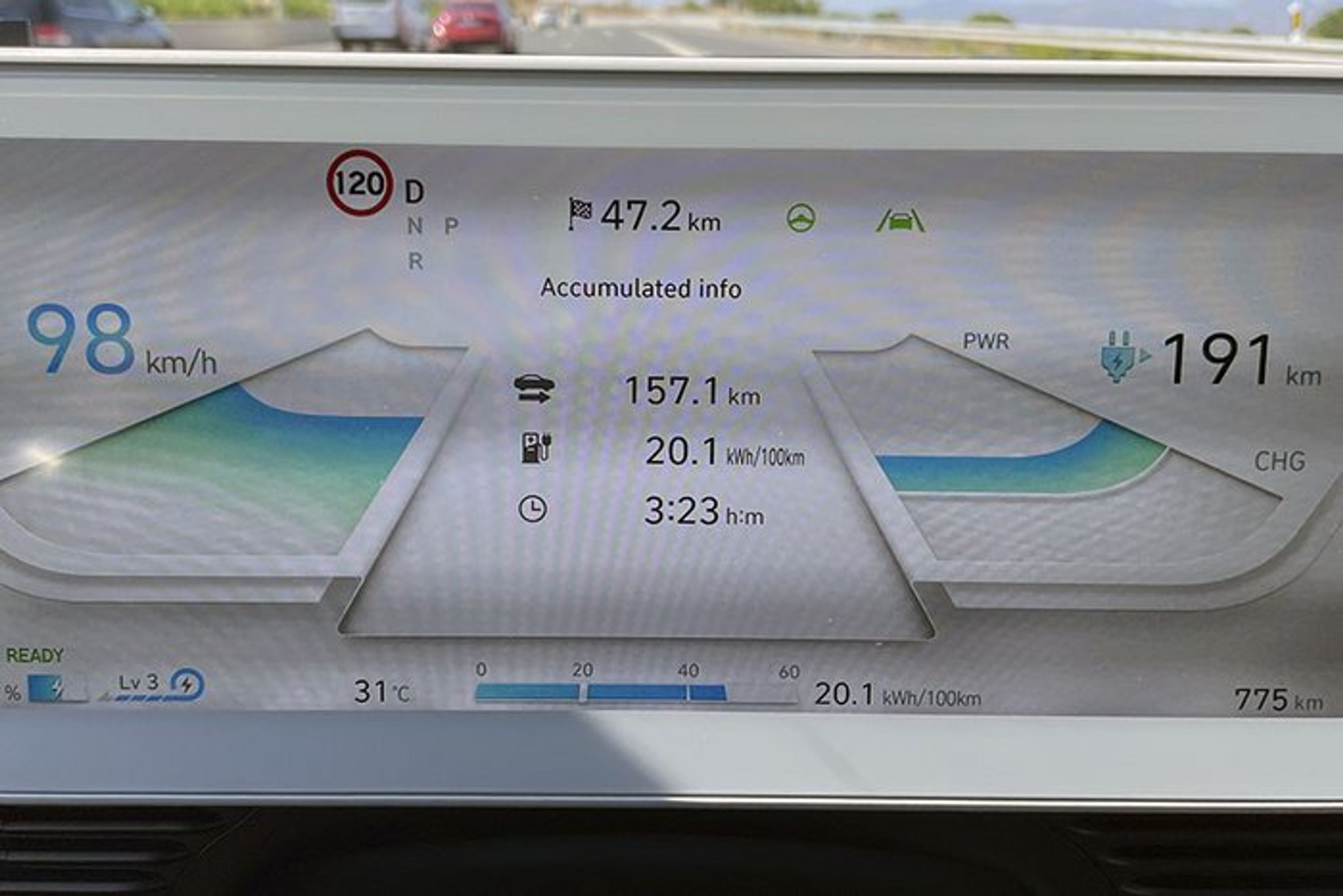 Hyundai Ioniq 5 skærm