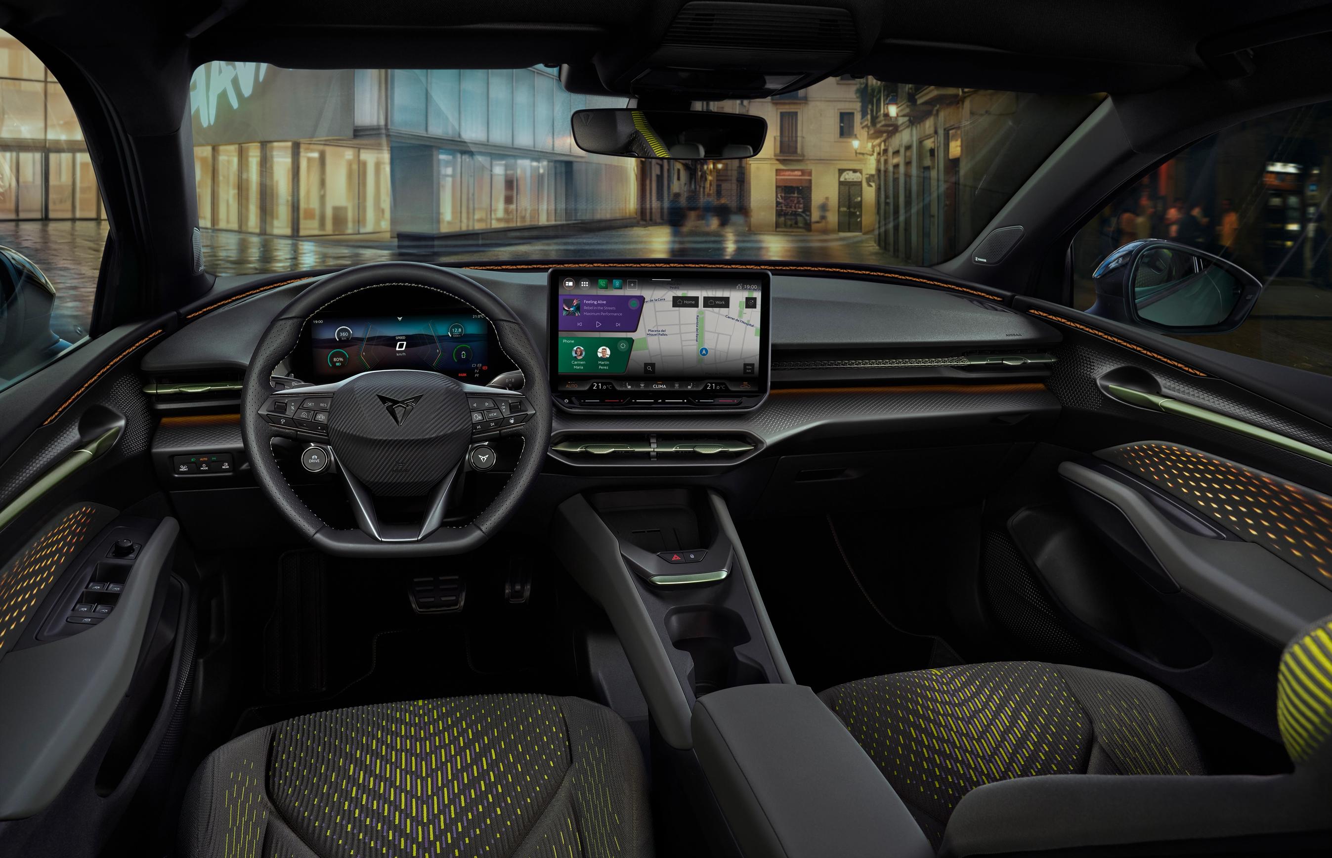 Kabinen i Cupra Raval VZ Extreme fra 2026