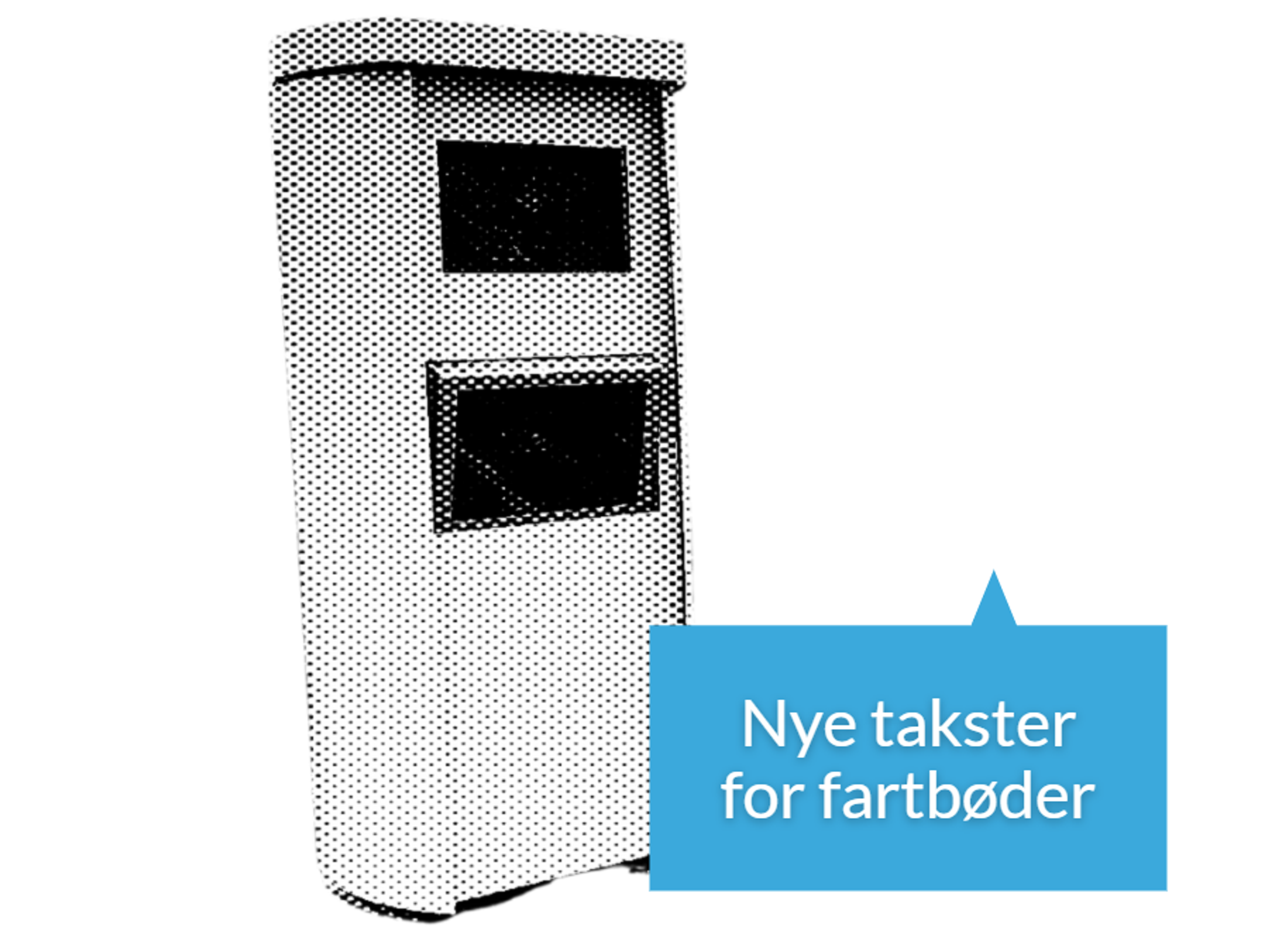 Grafik: Nye takster for fartbøder