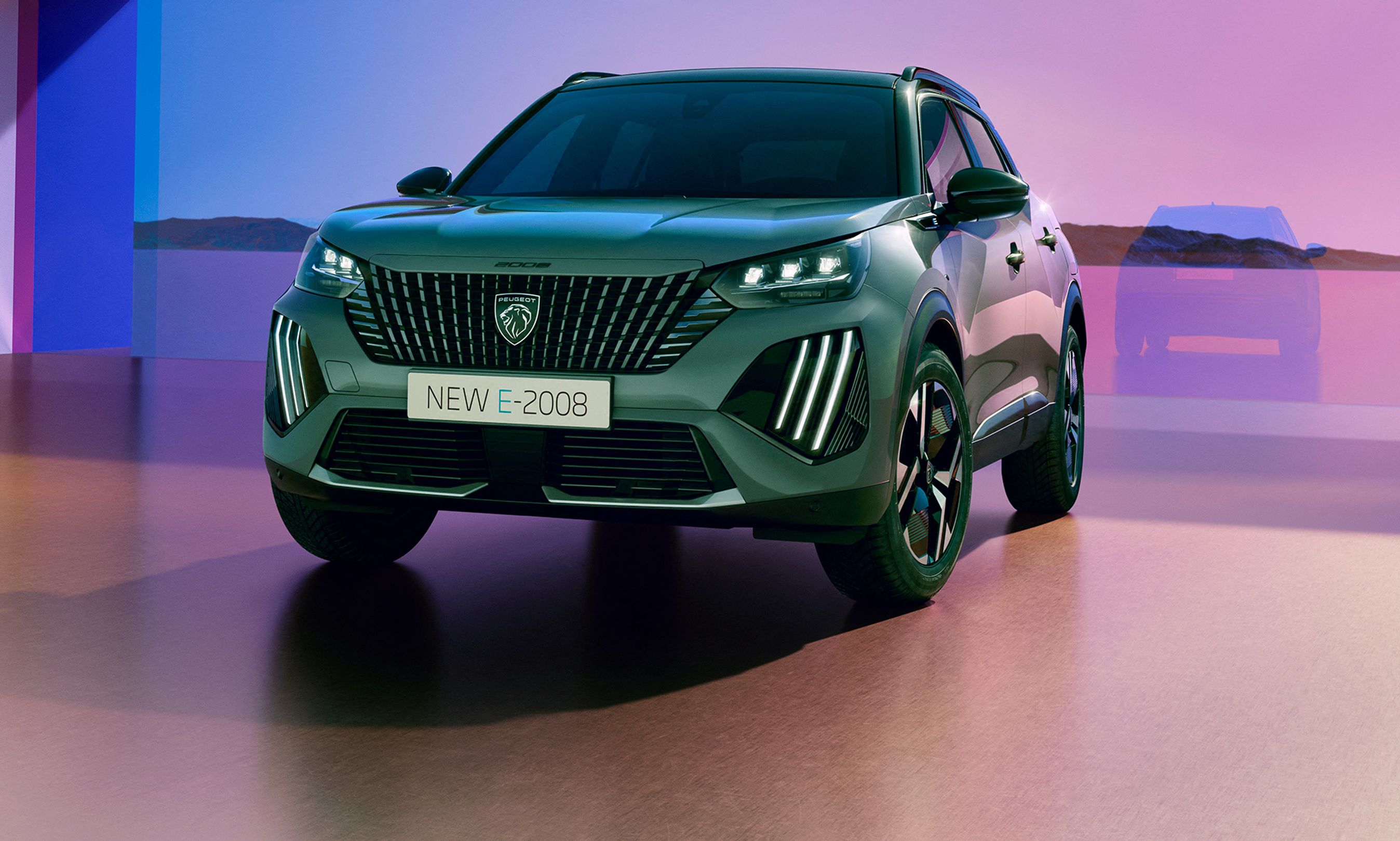 Peugeot 2008 i eludgaven set forfra.